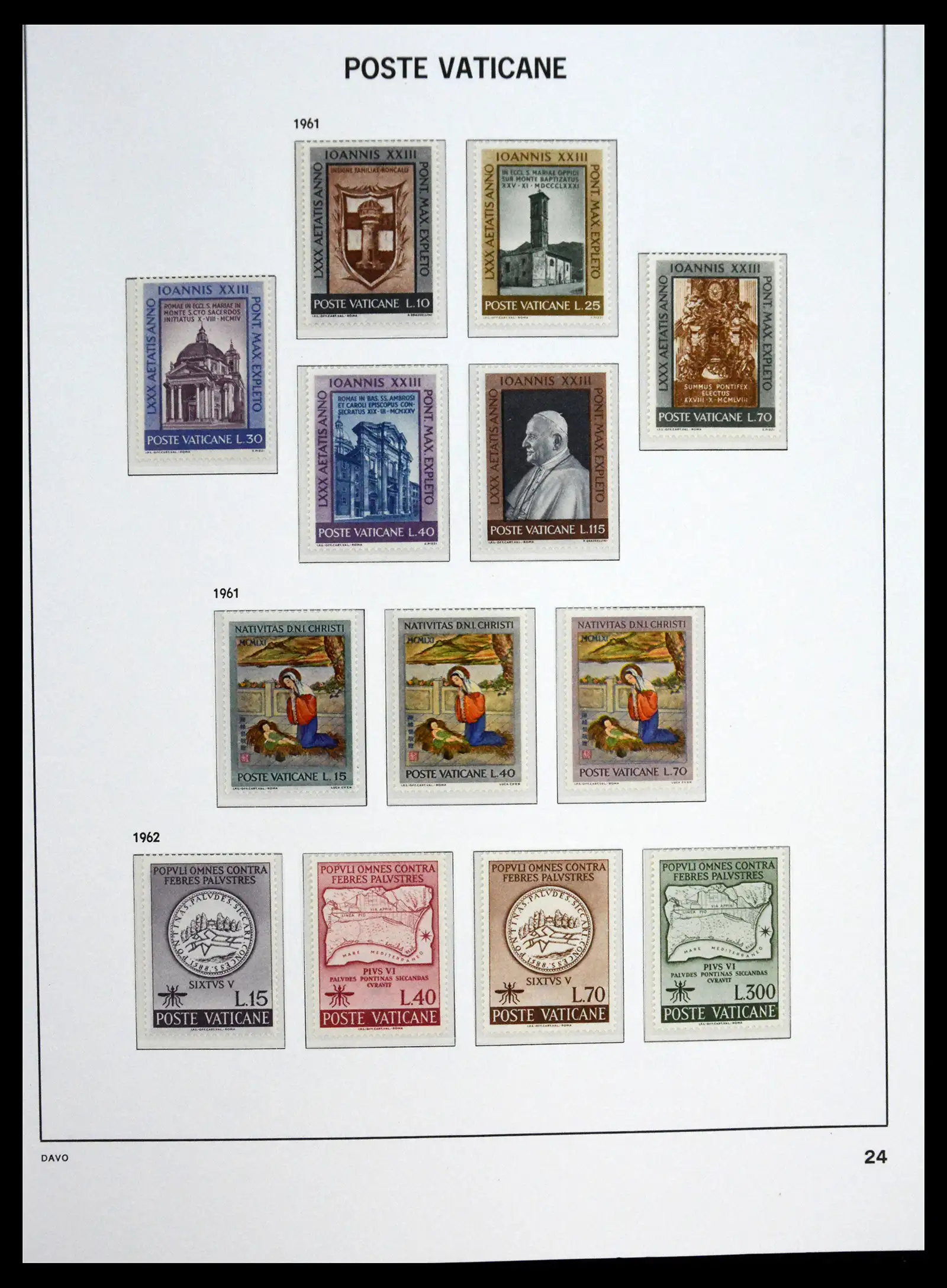 41273 0024 - Postzegelverzameling 41273 Vaticaan postfris 1929-2020.