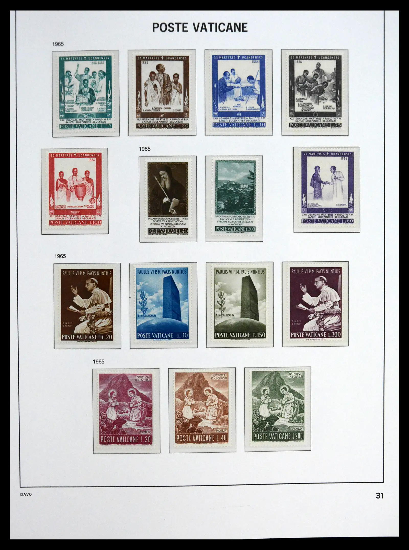 41273 0031 - Postzegelverzameling 41273 Vaticaan postfris 1929-2020.