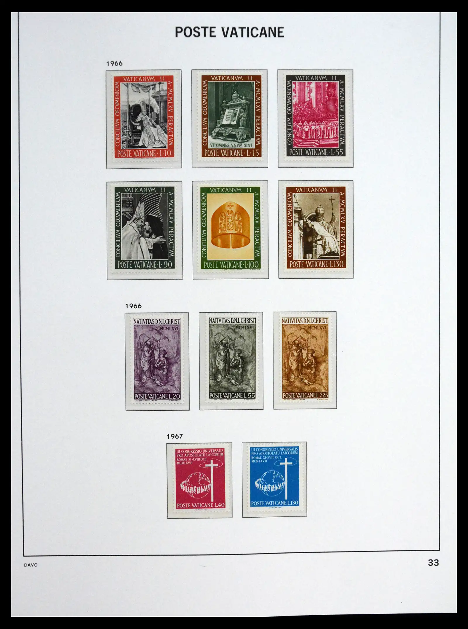 41273 0033 - Postzegelverzameling 41273 Vaticaan postfris 1929-2020.