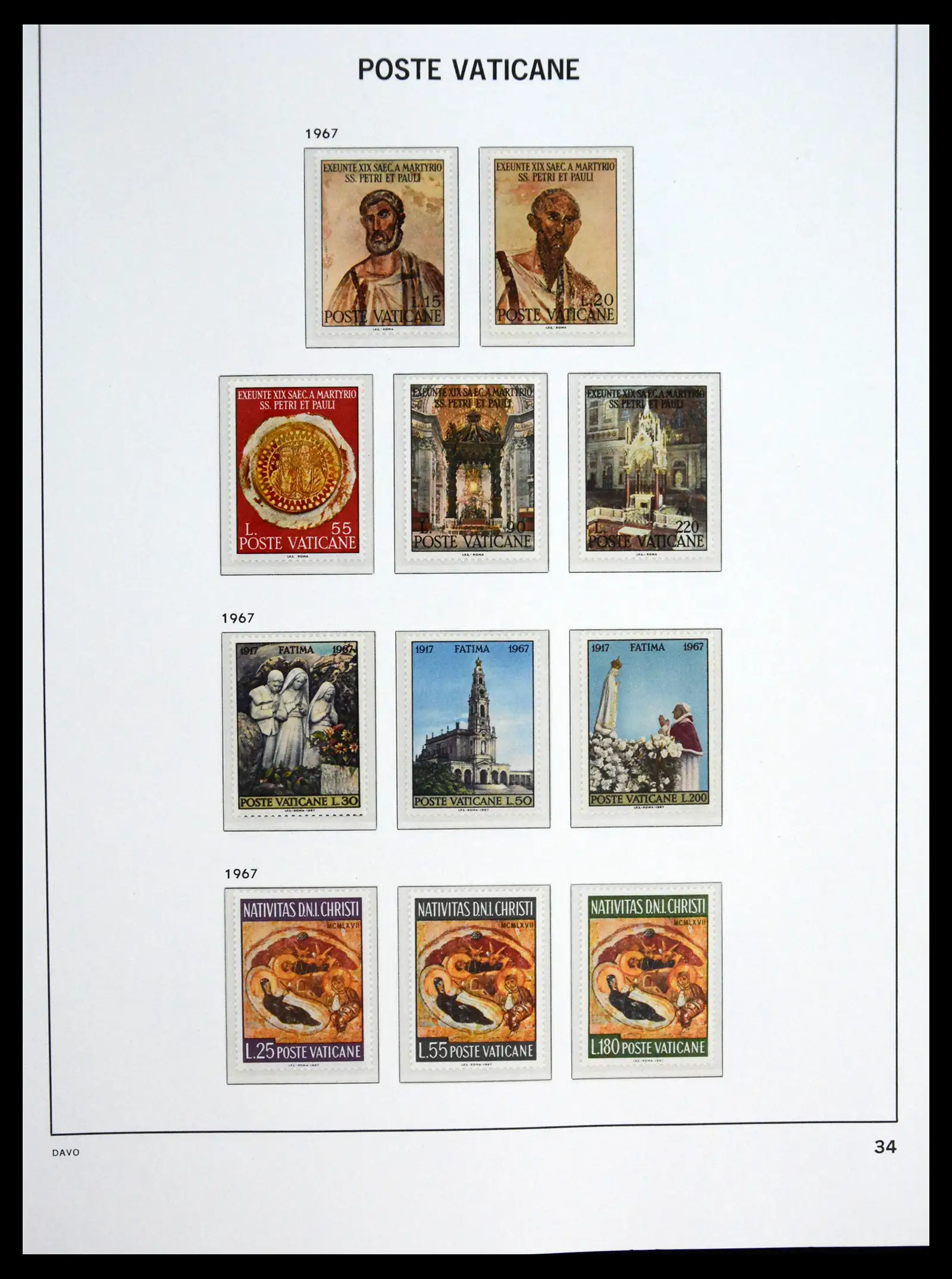 41273 0034 - Postzegelverzameling 41273 Vaticaan postfris 1929-2020.