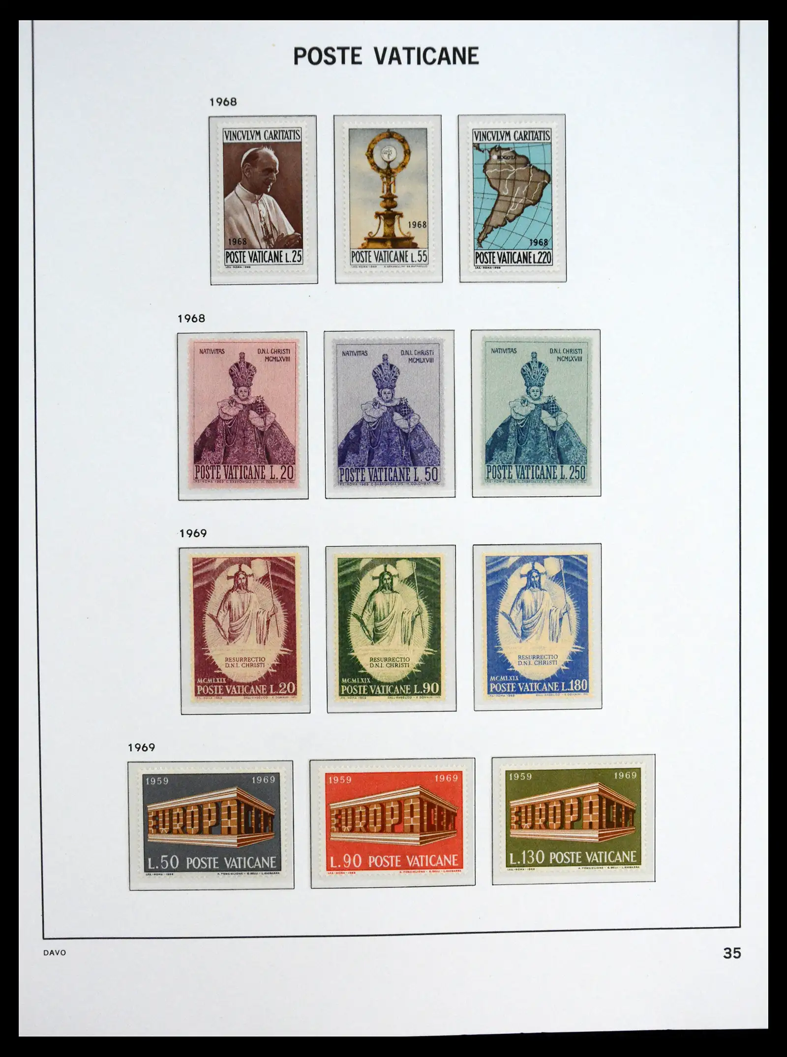 41273 0035 - Postzegelverzameling 41273 Vaticaan postfris 1929-2020.