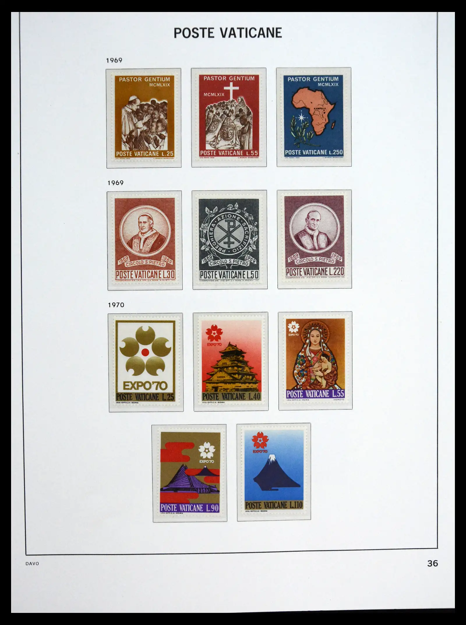 41273 0036 - Postzegelverzameling 41273 Vaticaan postfris 1929-2020.