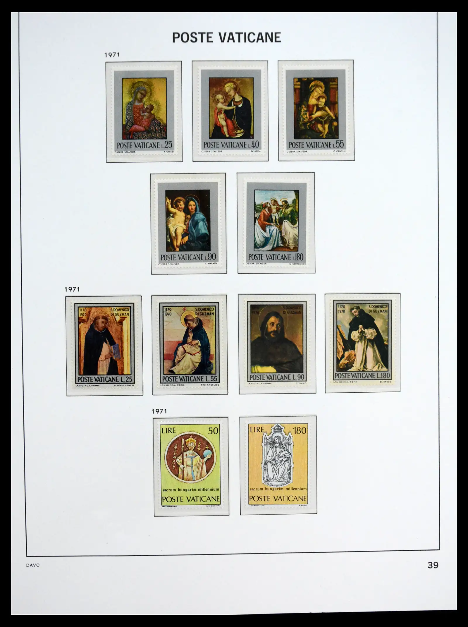 41273 0039 - Postzegelverzameling 41273 Vaticaan postfris 1929-2020.