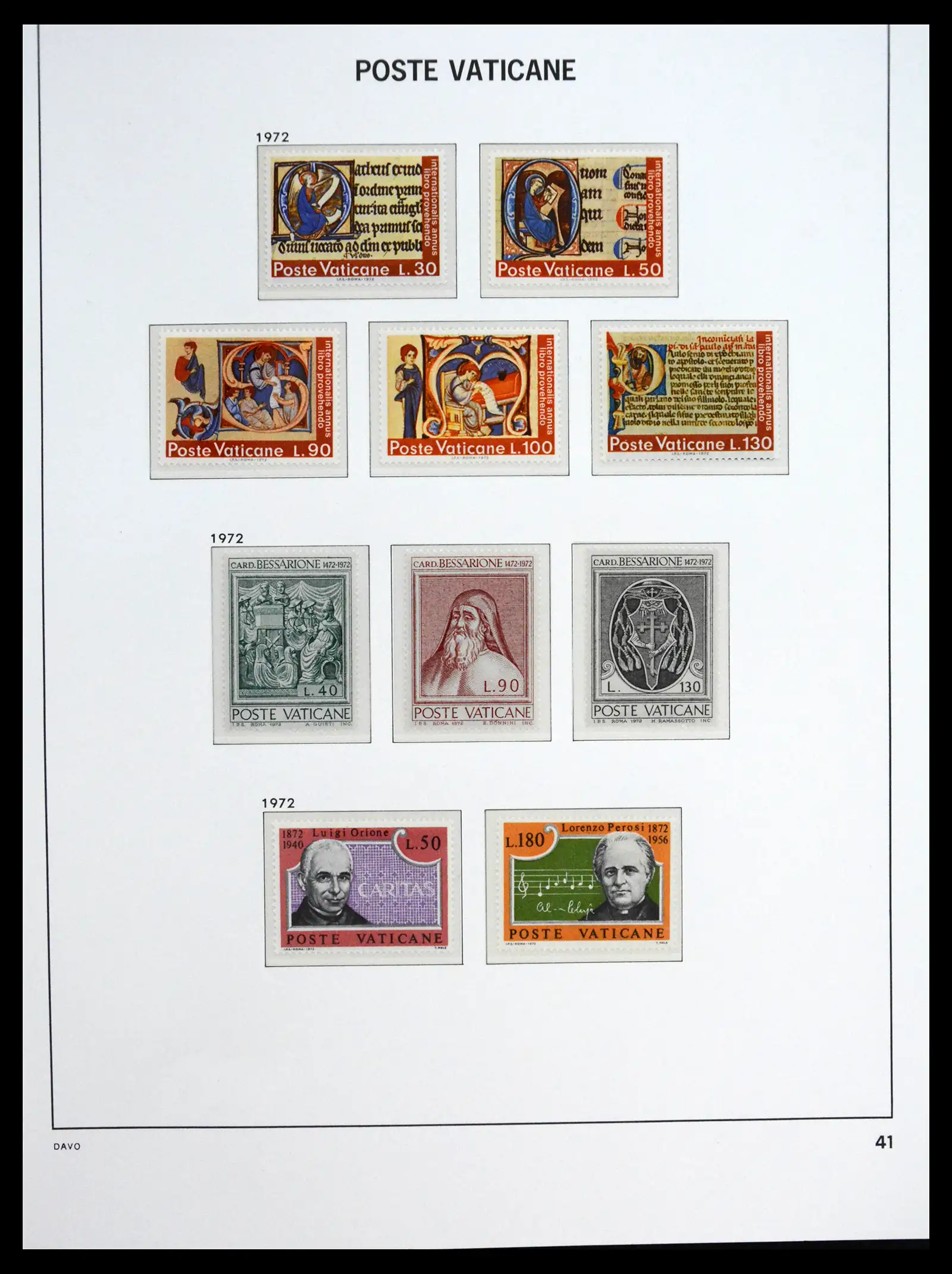 41273 0041 - Postzegelverzameling 41273 Vaticaan postfris 1929-2020.