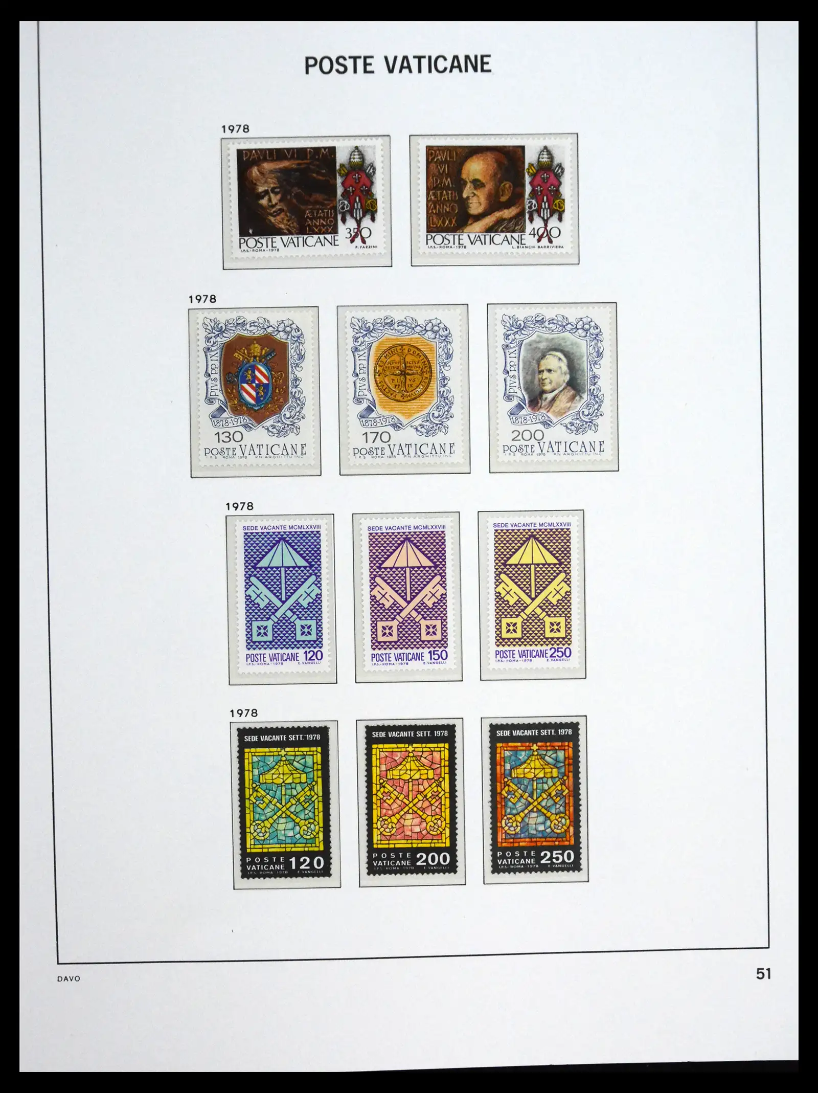41273 0051 - Postzegelverzameling 41273 Vaticaan postfris 1929-2020.