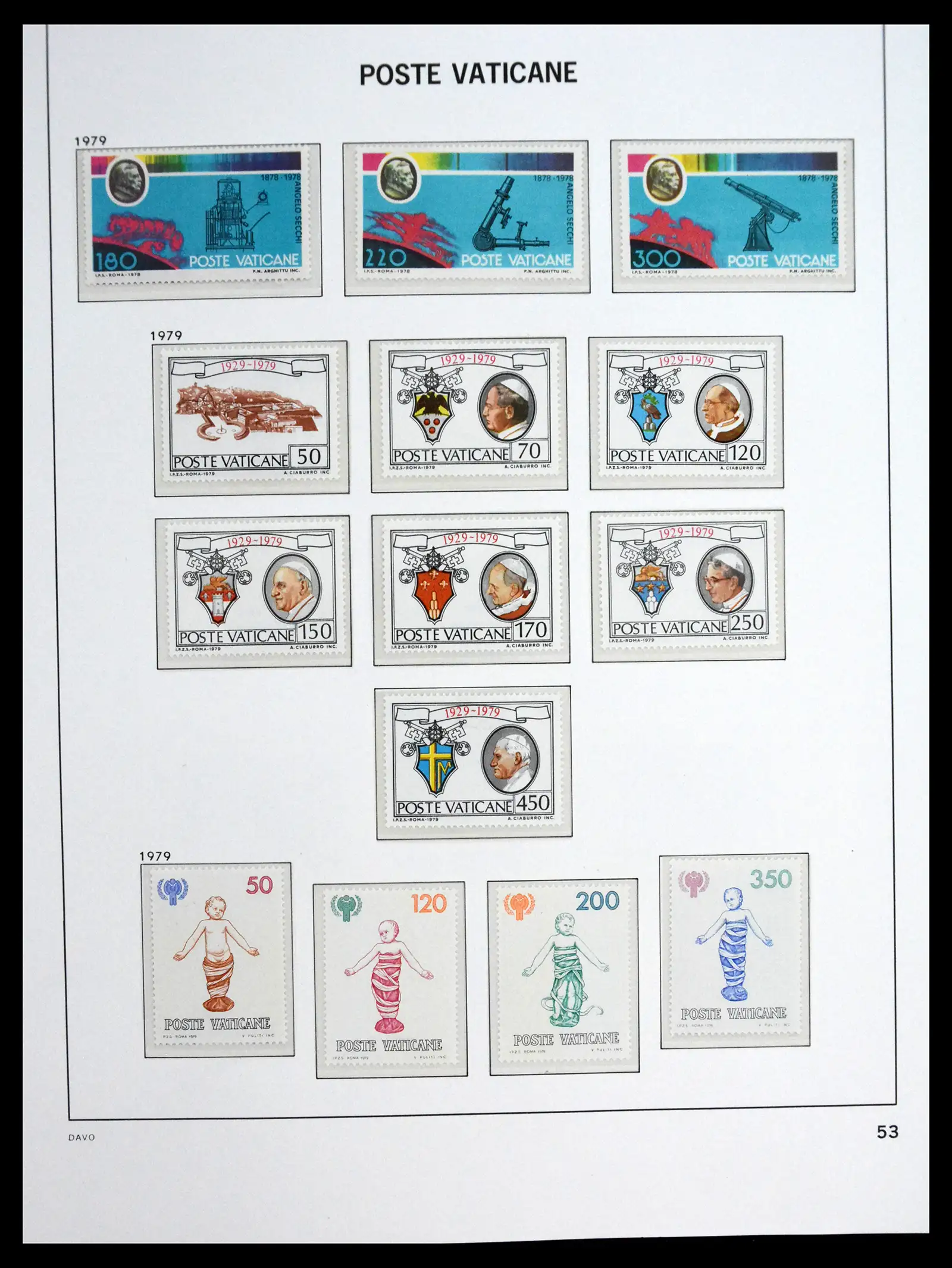 41273 0053 - Postzegelverzameling 41273 Vaticaan postfris 1929-2020.
