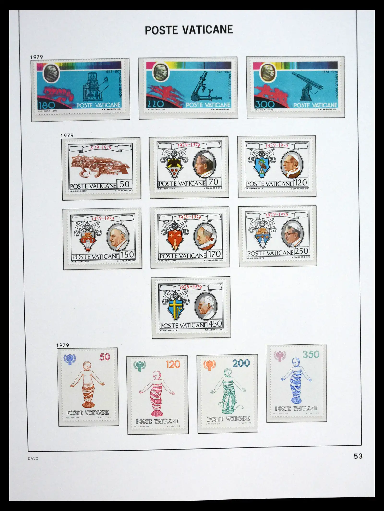 41273 0054 - Postzegelverzameling 41273 Vaticaan postfris 1929-2020.