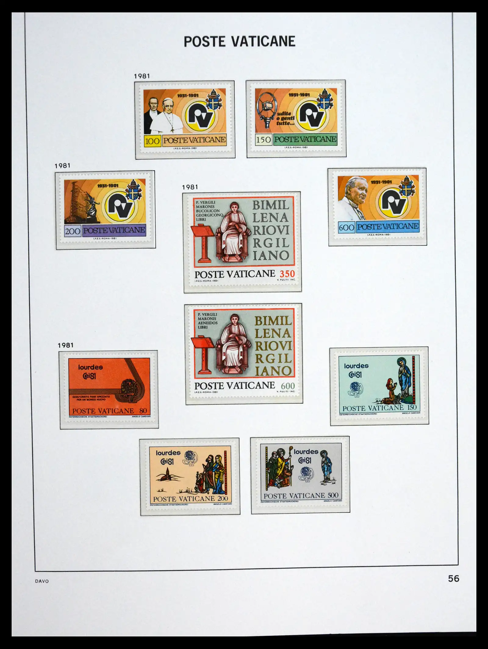 41273 0057 - Postzegelverzameling 41273 Vaticaan postfris 1929-2020.