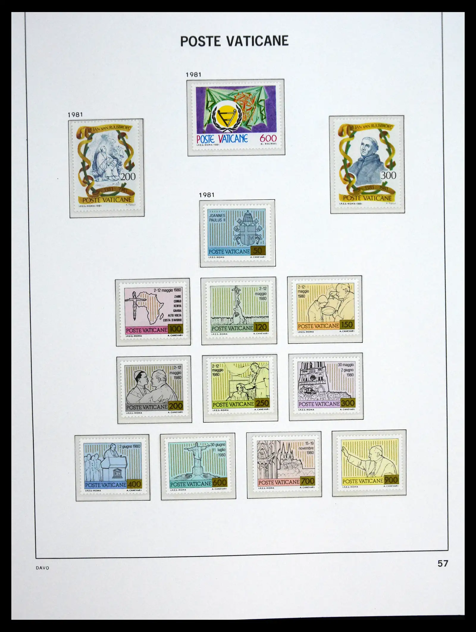 41273 0058 - Postzegelverzameling 41273 Vaticaan postfris 1929-2020.