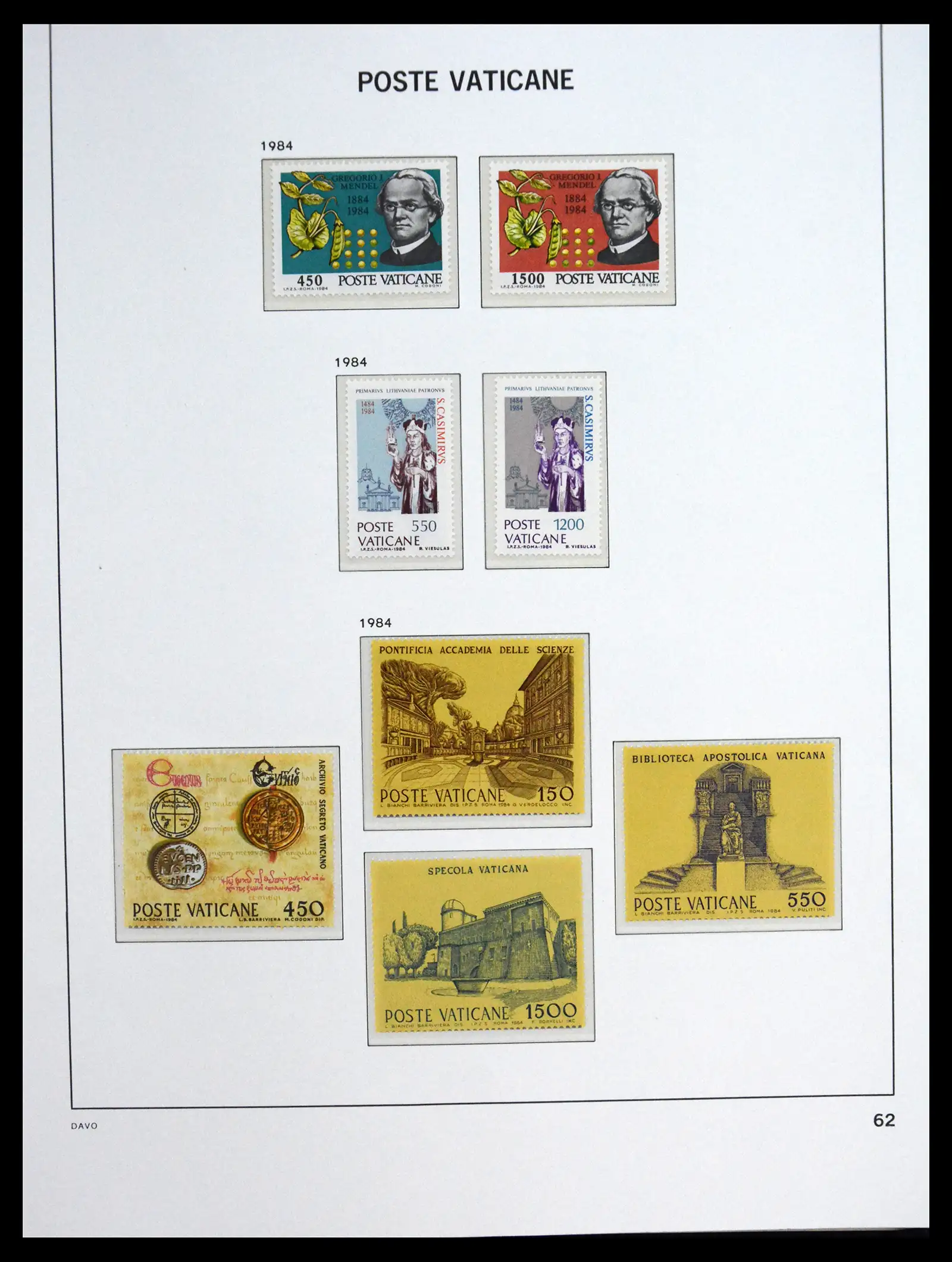 41273 0063 - Postzegelverzameling 41273 Vaticaan postfris 1929-2020.