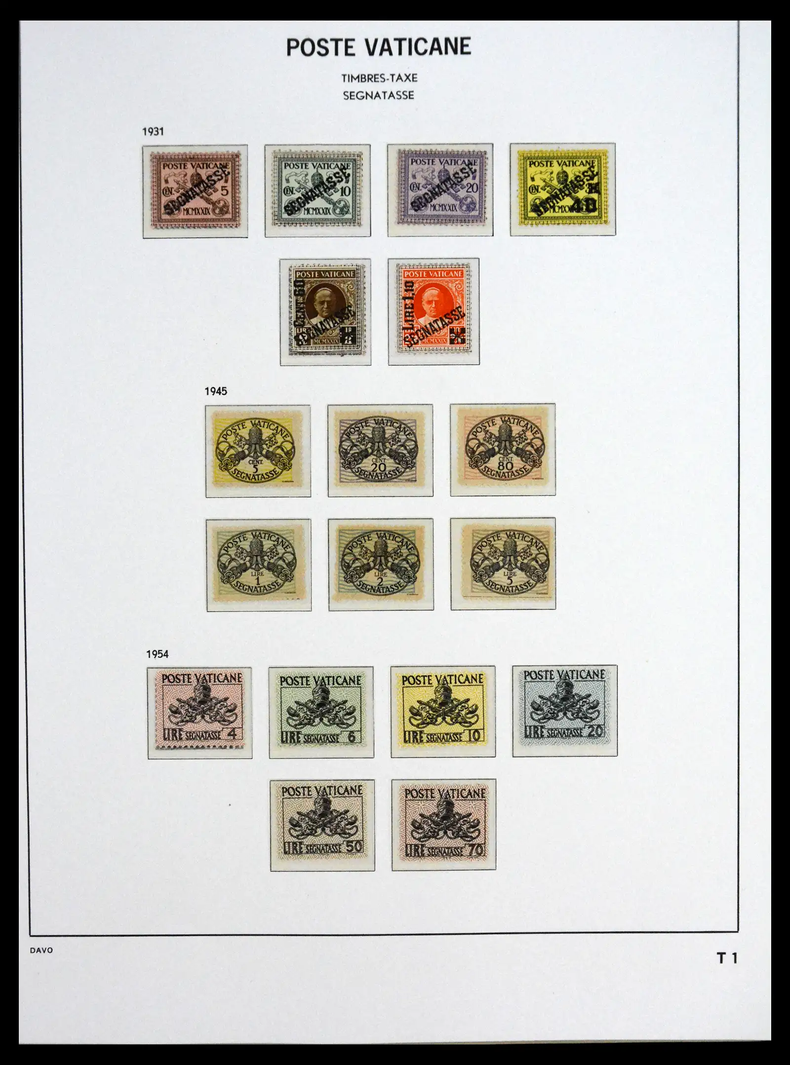 41273 0075 - Postzegelverzameling 41273 Vaticaan postfris 1929-2020.