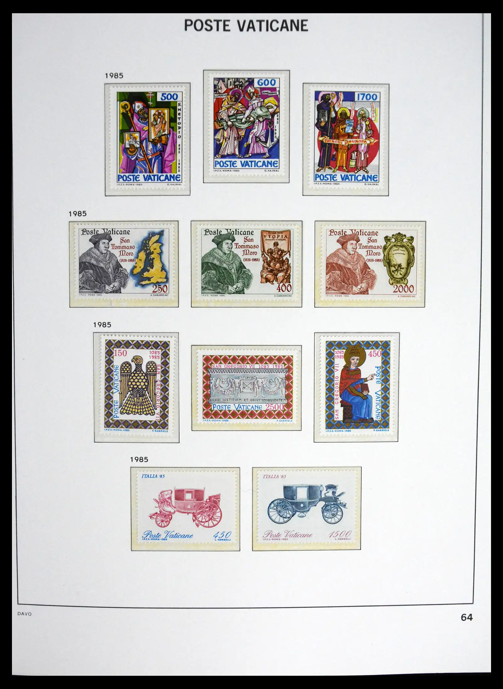 41273 0078 - Postzegelverzameling 41273 Vaticaan postfris 1929-2020.