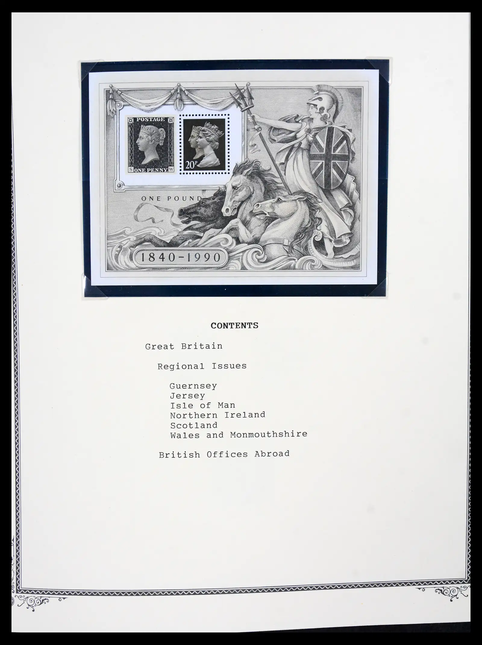 41280 0001 - Postzegelverzameling 41280 Engeland 1840-1987.