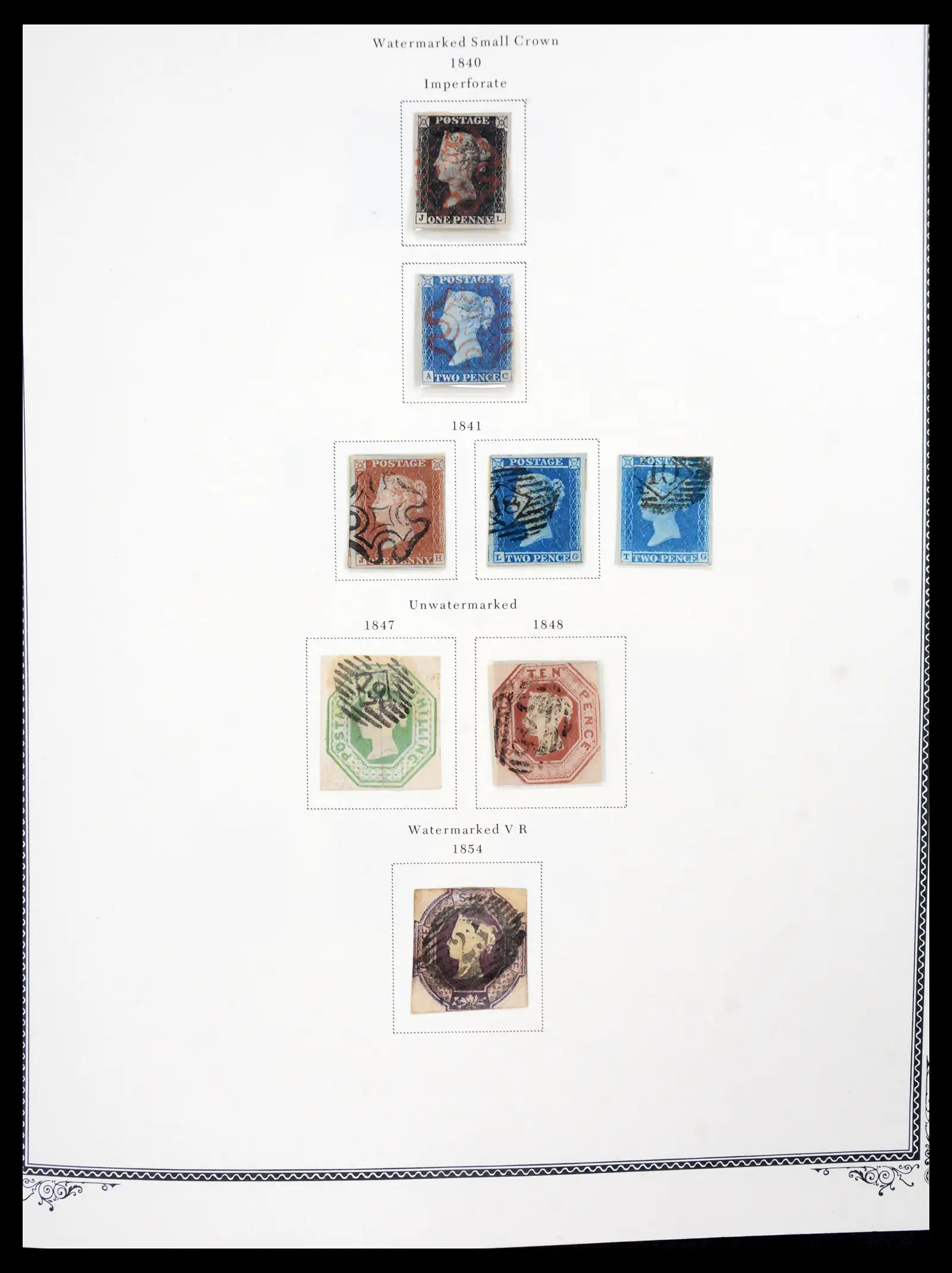 41280 0002 - Postzegelverzameling 41280 Engeland 1840-1987.