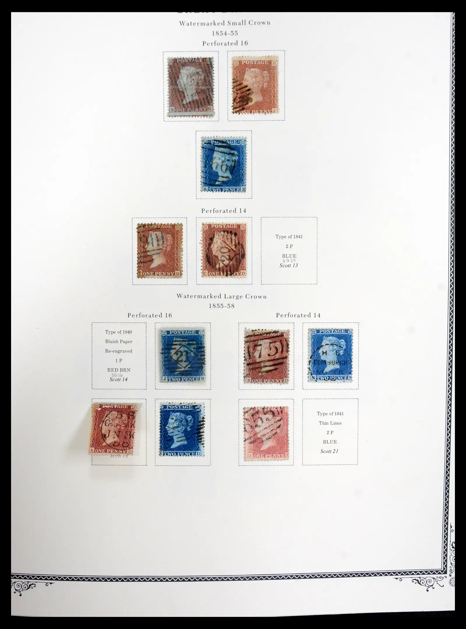 41280 0003 - Postzegelverzameling 41280 Engeland 1840-1987.