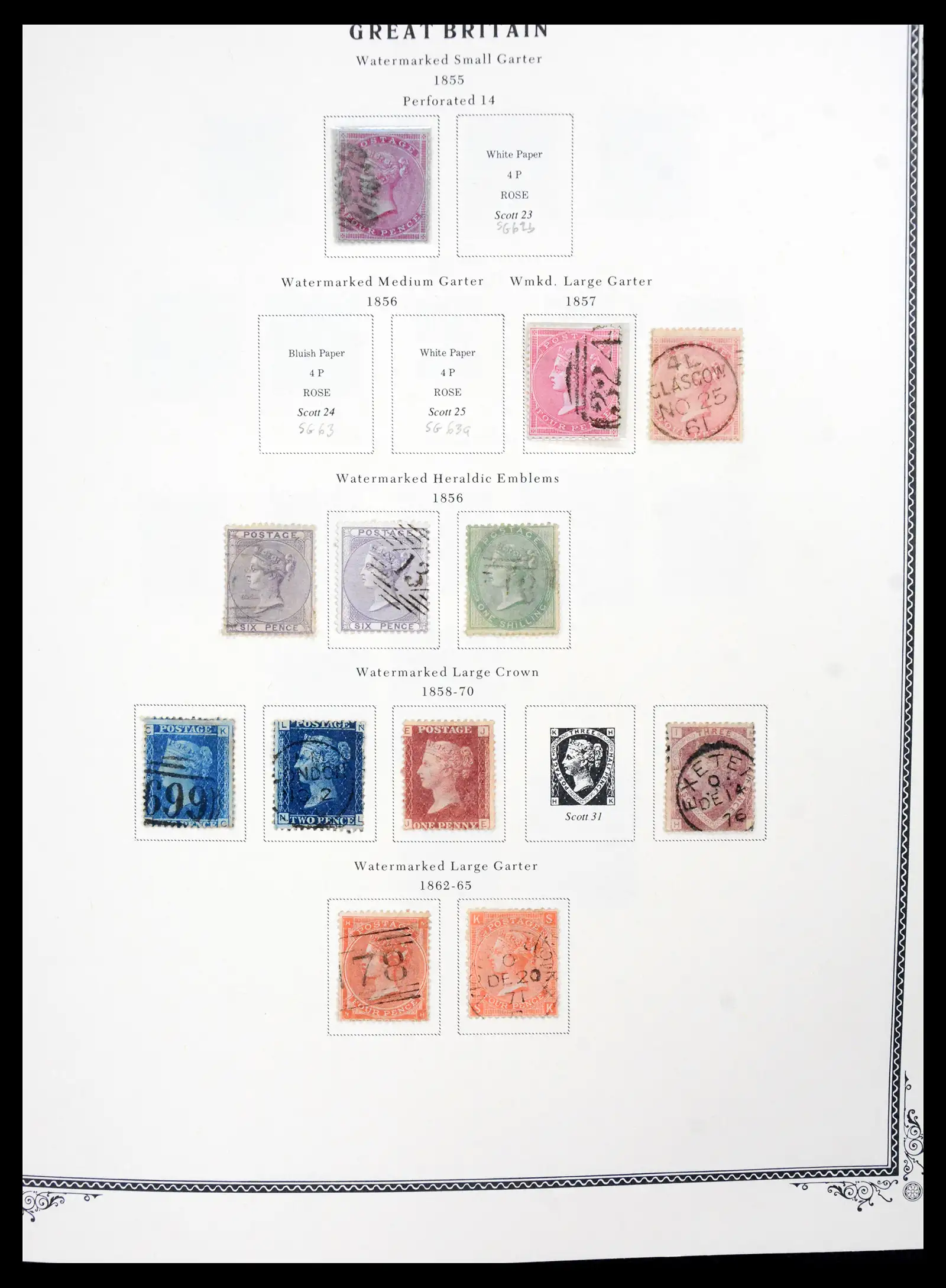 41280 0004 - Postzegelverzameling 41280 Engeland 1840-1987.