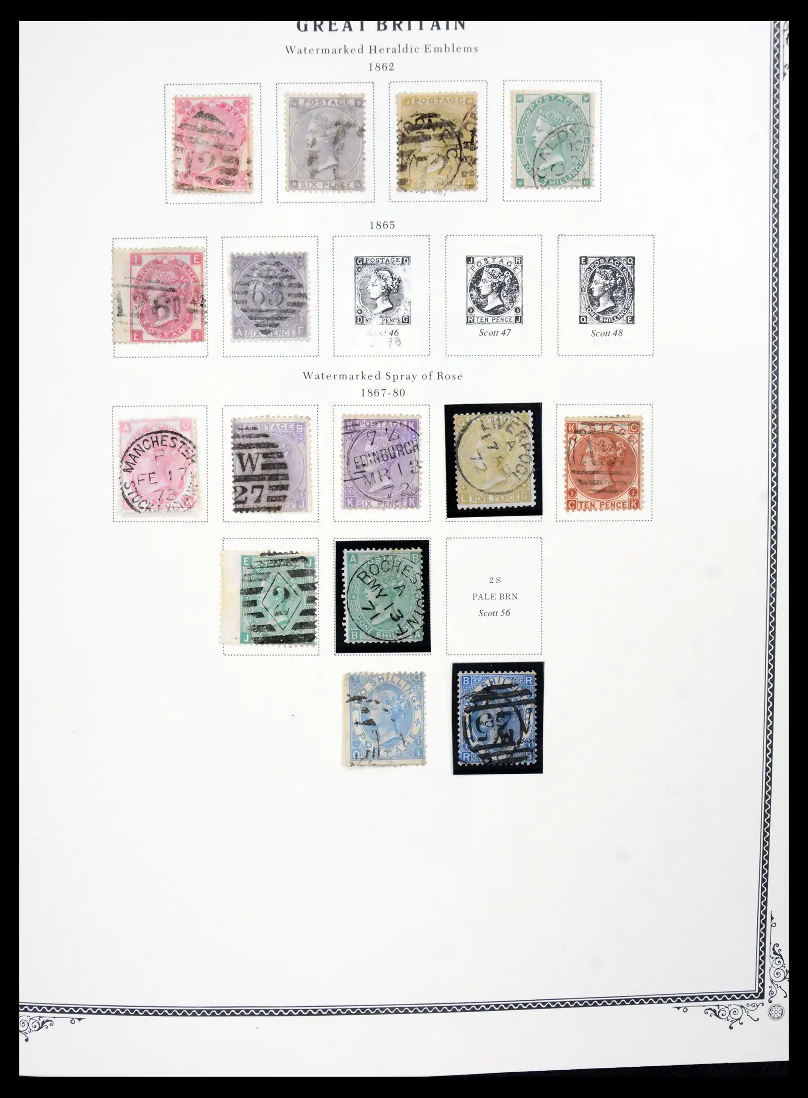 41280 0005 - Postzegelverzameling 41280 Engeland 1840-1987.