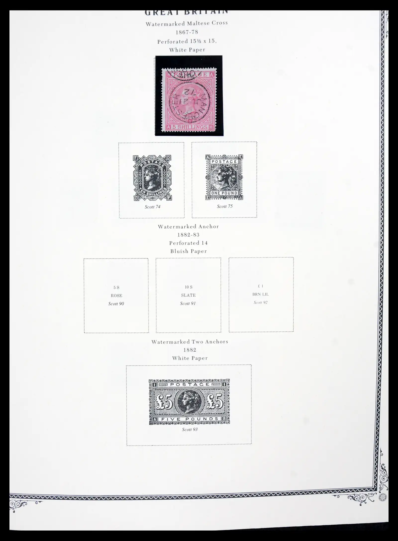 41280 0006 - Postzegelverzameling 41280 Engeland 1840-1987.