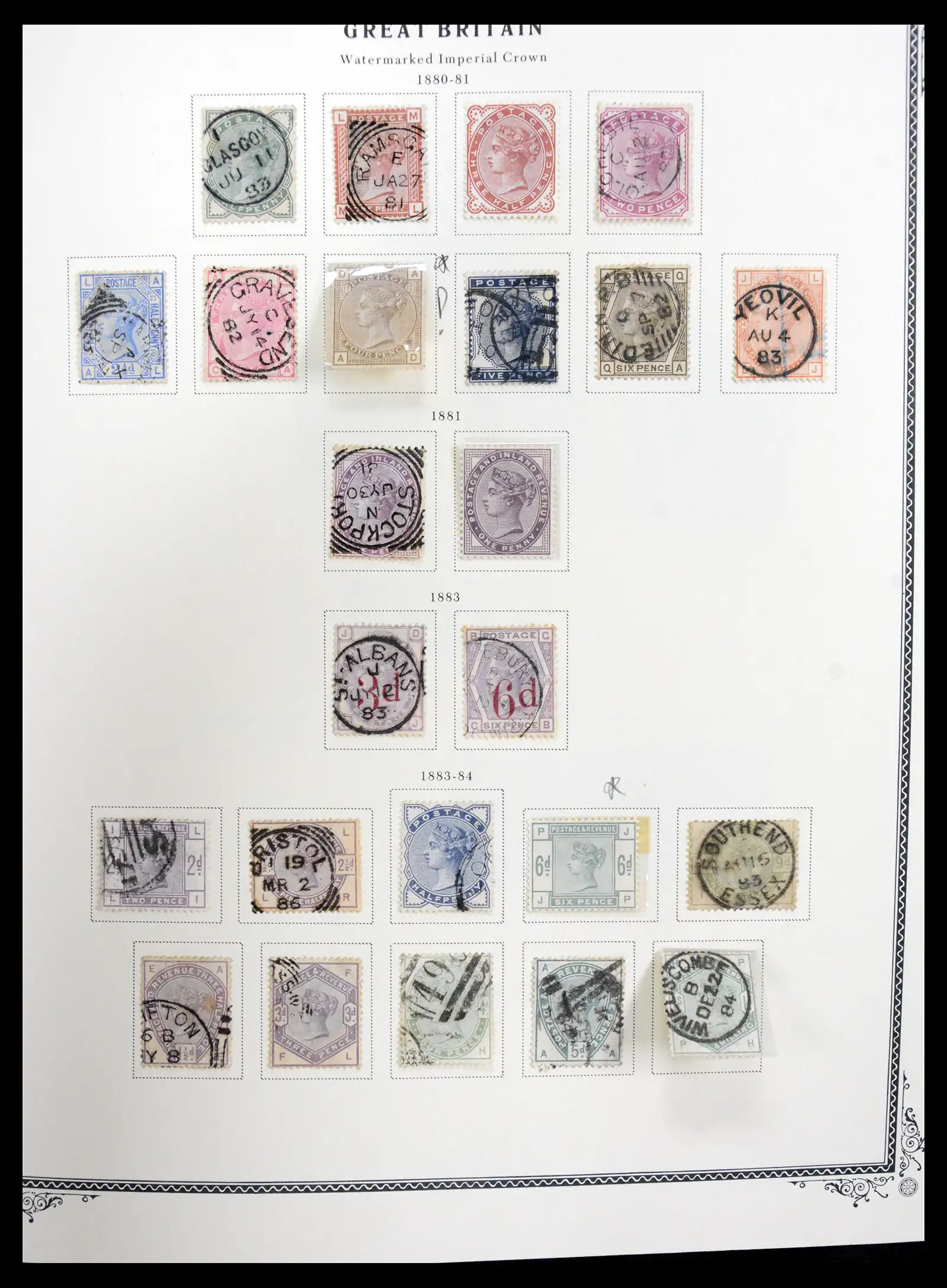 41280 0008 - Postzegelverzameling 41280 Engeland 1840-1987.