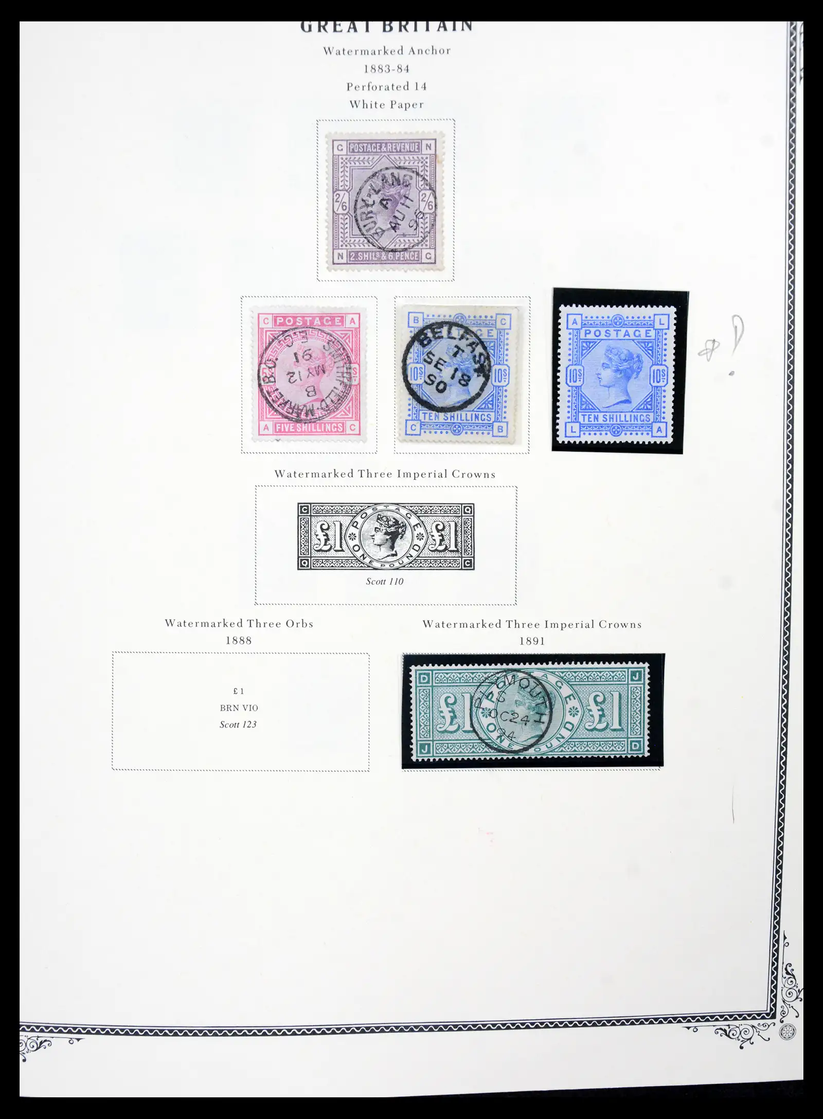 41280 0009 - Postzegelverzameling 41280 Engeland 1840-1987.