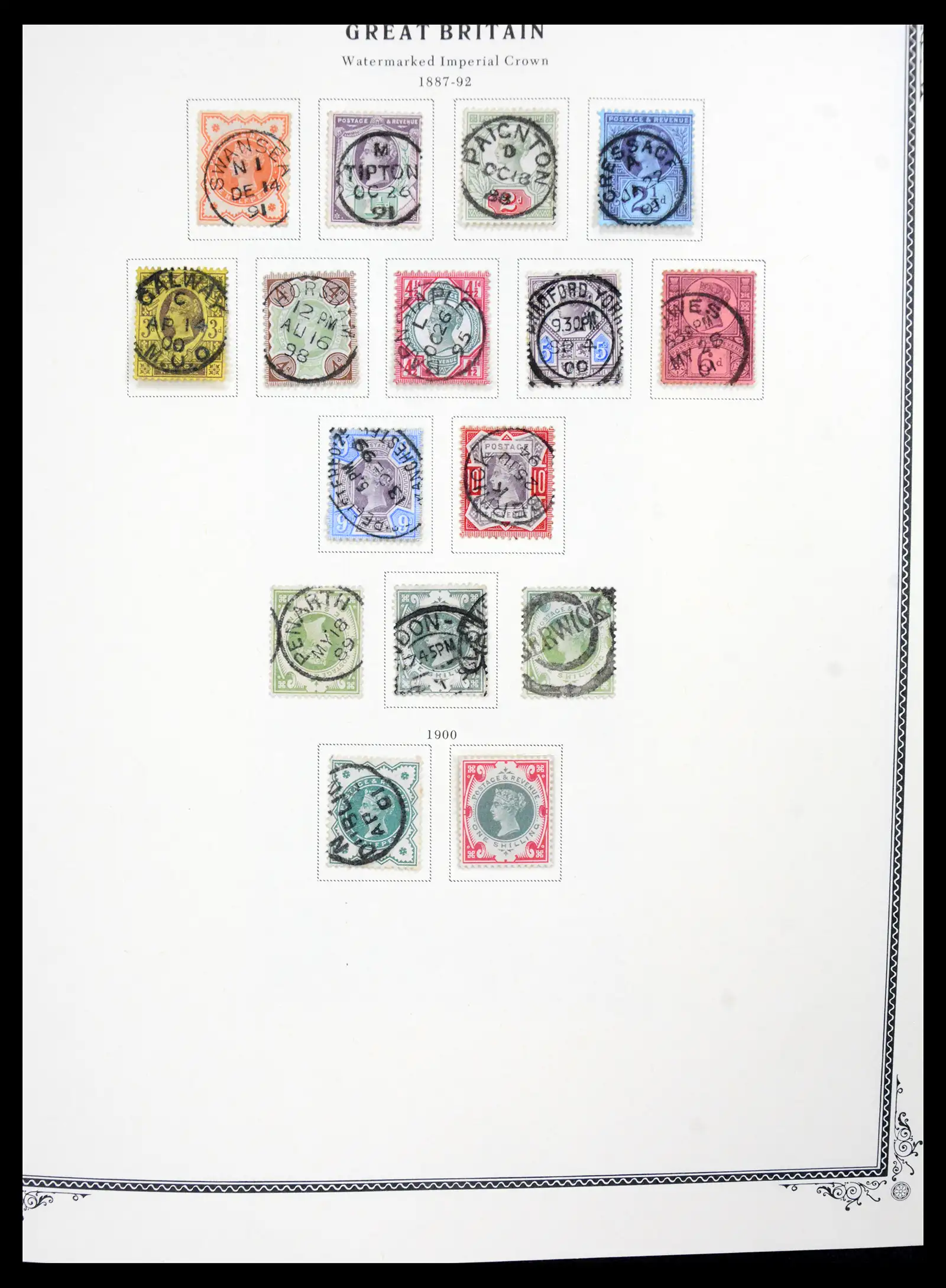 41280 0010 - Postzegelverzameling 41280 Engeland 1840-1987.