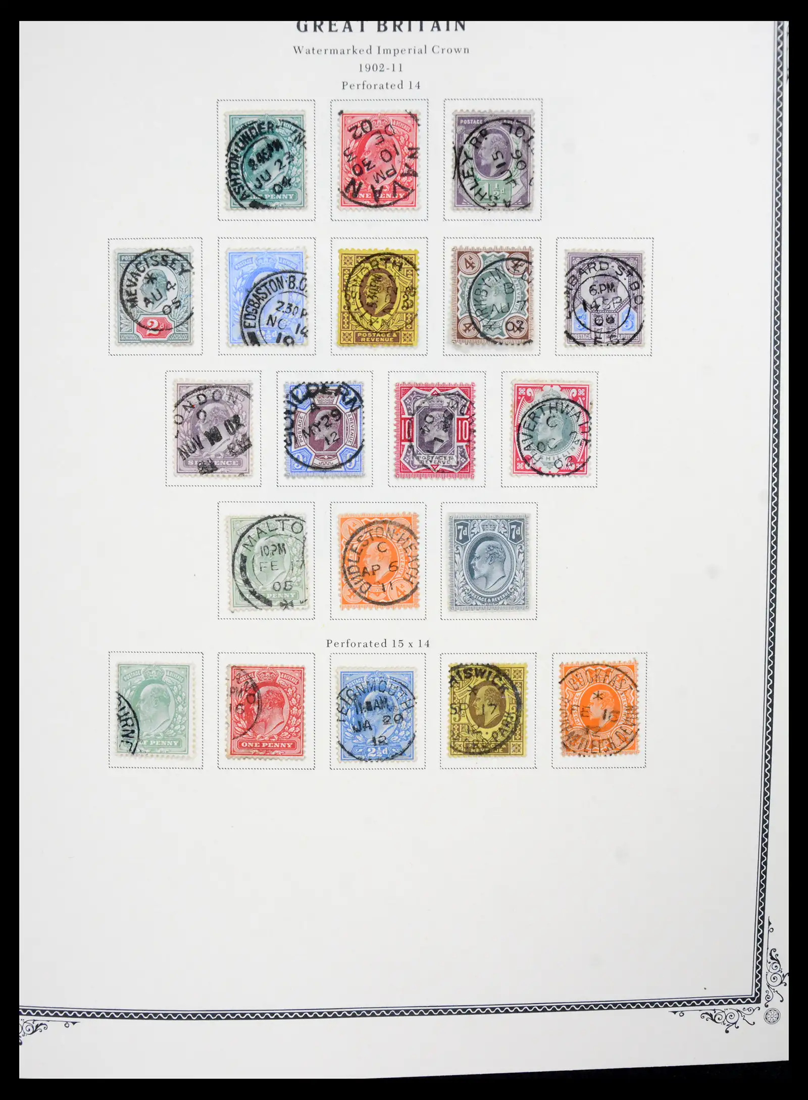 41280 0012 - Postzegelverzameling 41280 Engeland 1840-1987.