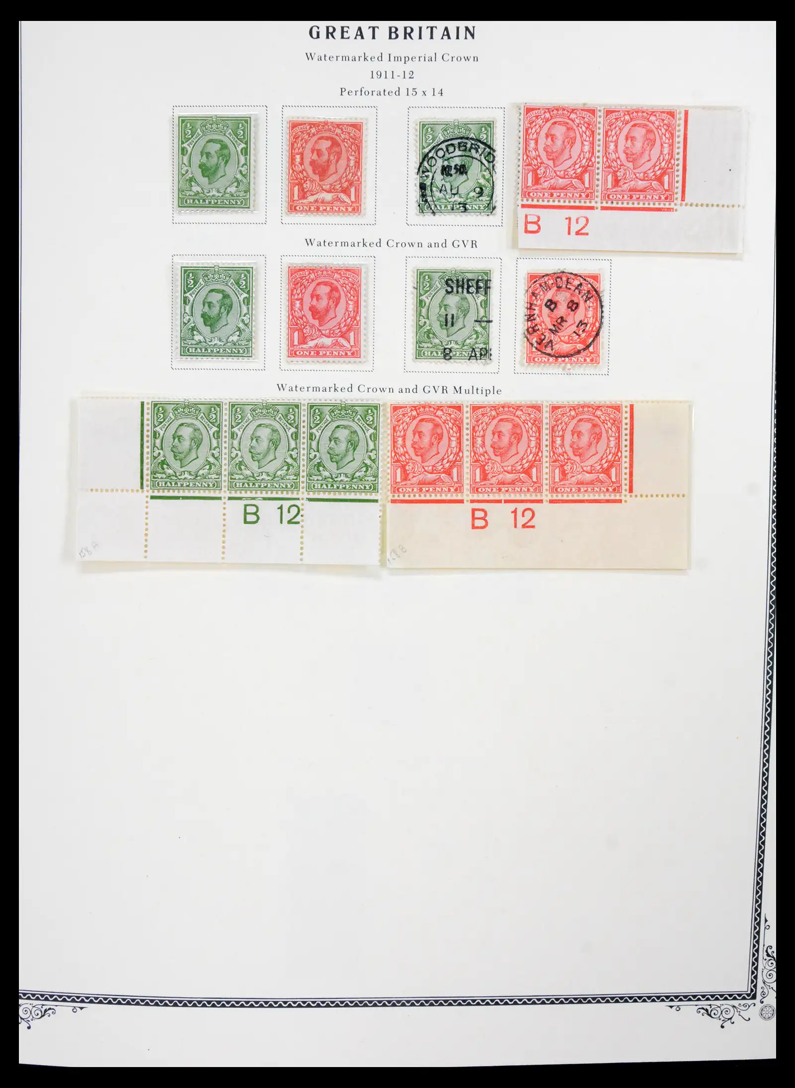 41280 0014 - Postzegelverzameling 41280 Engeland 1840-1987.