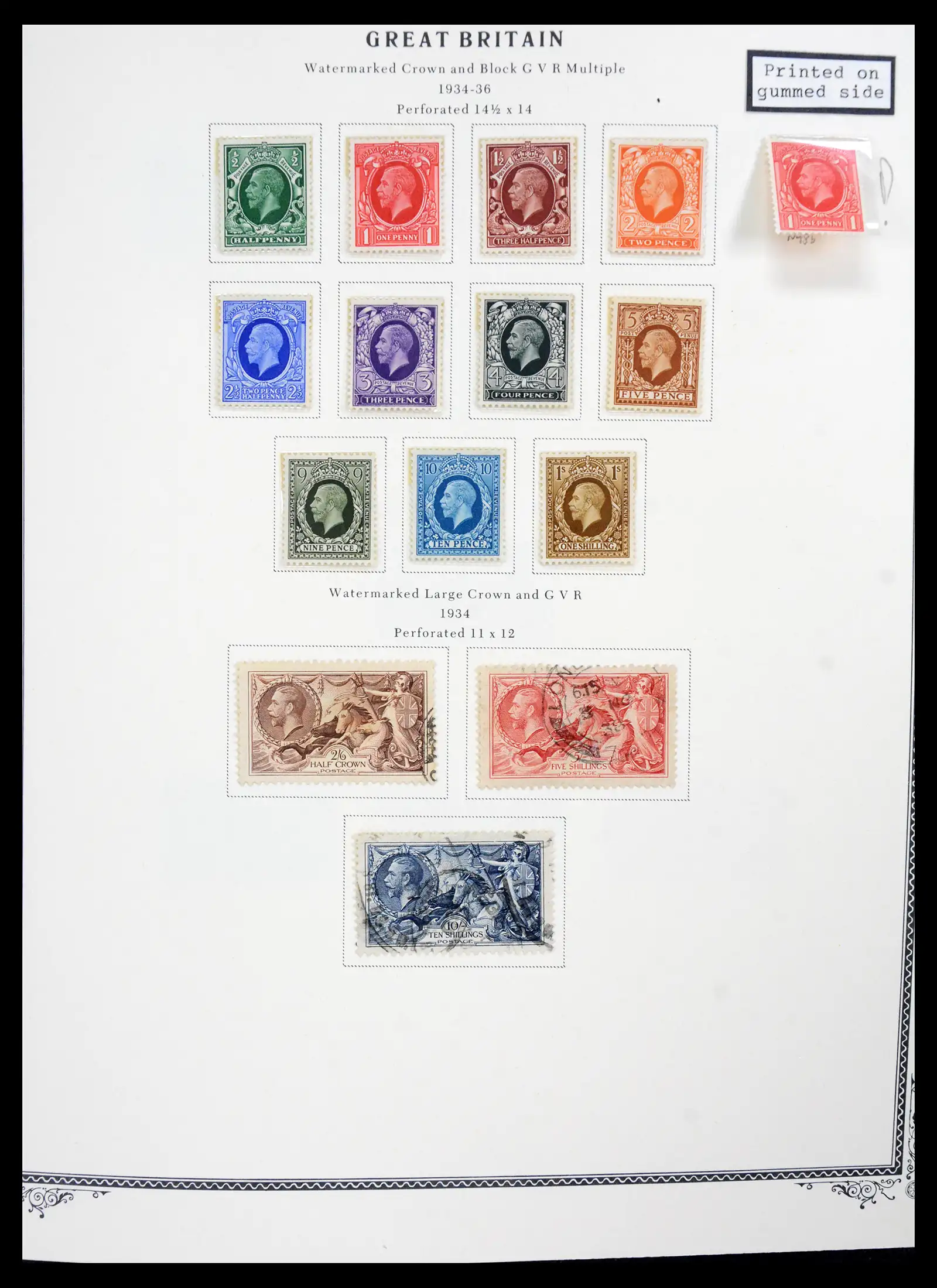 41280 0019 - Postzegelverzameling 41280 Engeland 1840-1987.