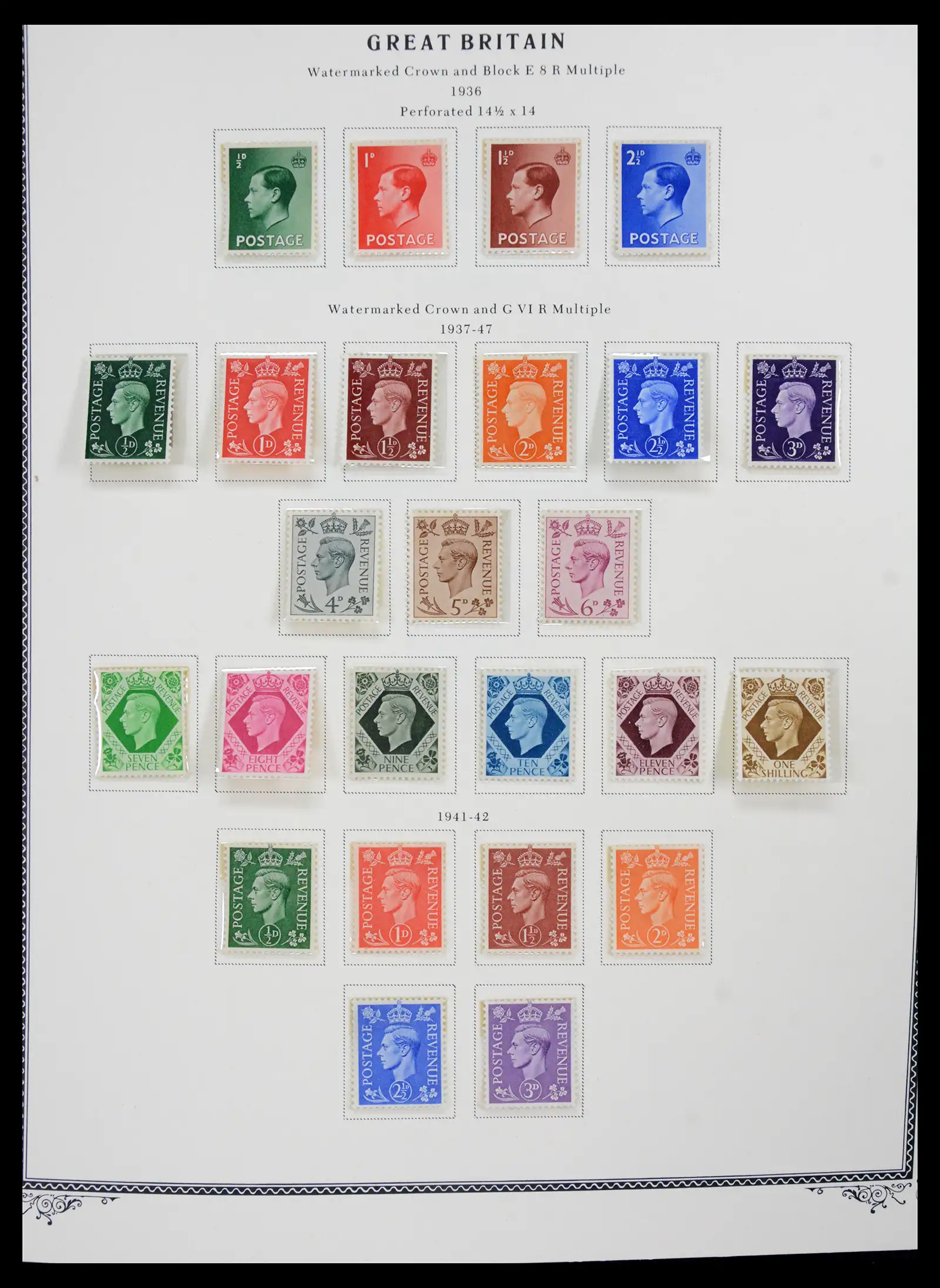 41280 0022 - Postzegelverzameling 41280 Engeland 1840-1987.