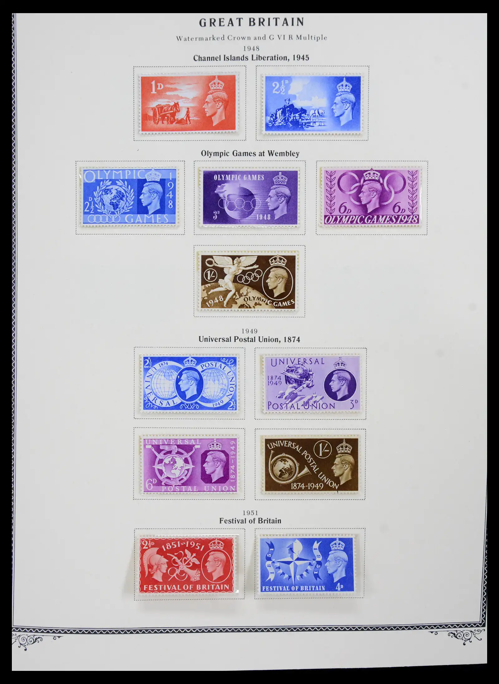 41280 0025 - Postzegelverzameling 41280 Engeland 1840-1987.