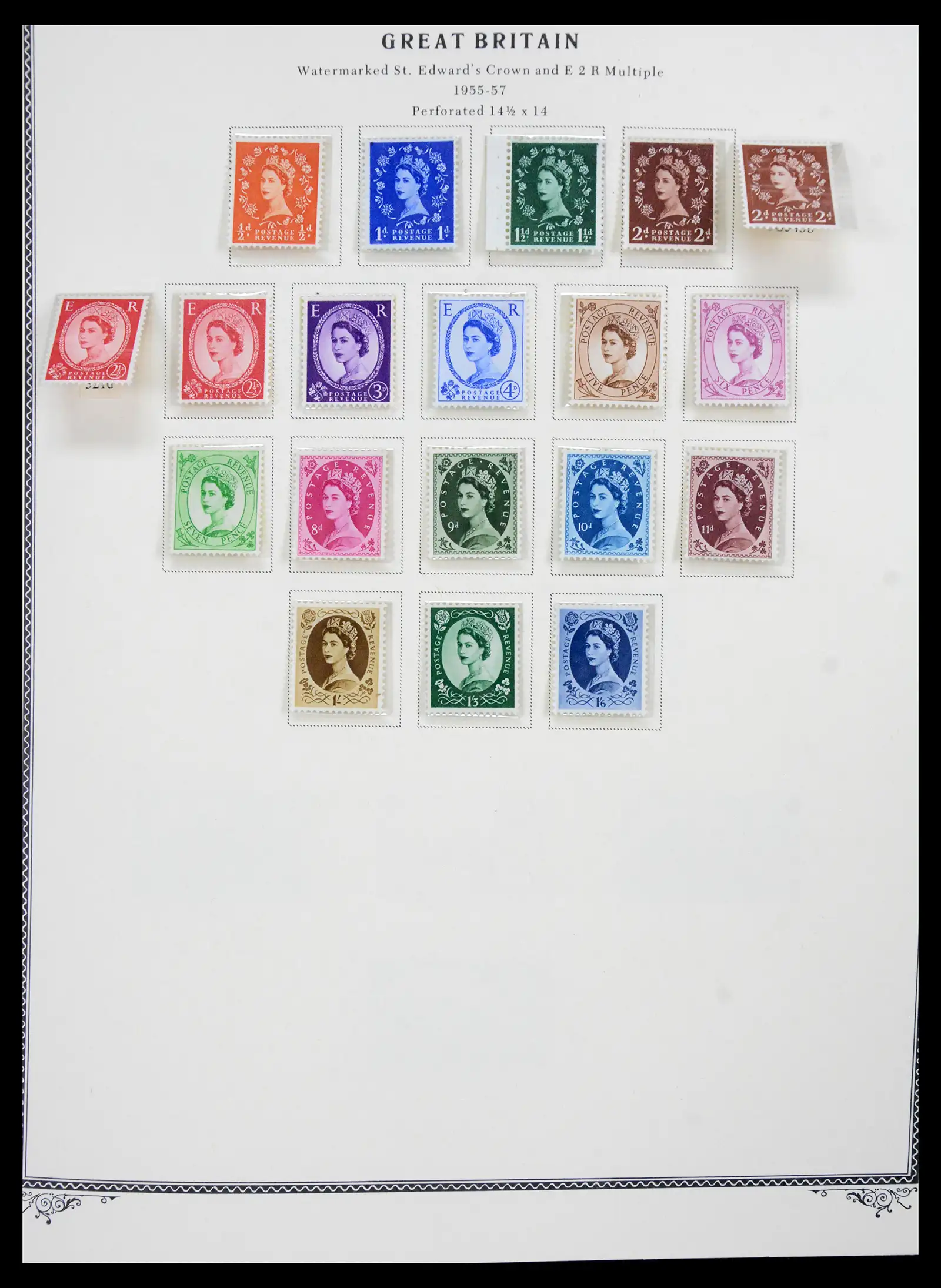 41280 0029 - Postzegelverzameling 41280 Engeland 1840-1987.