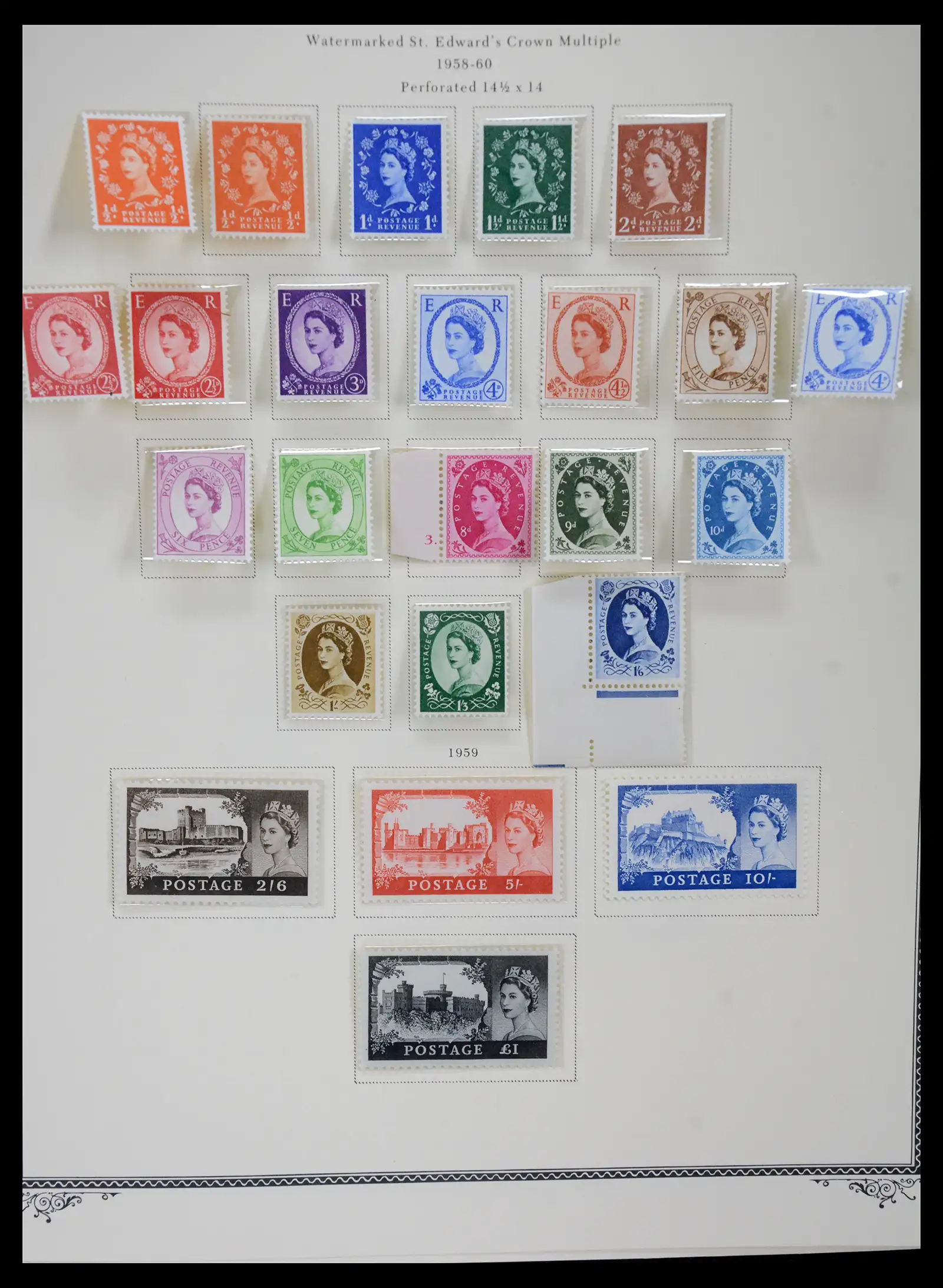 41280 0030 - Postzegelverzameling 41280 Engeland 1840-1987.