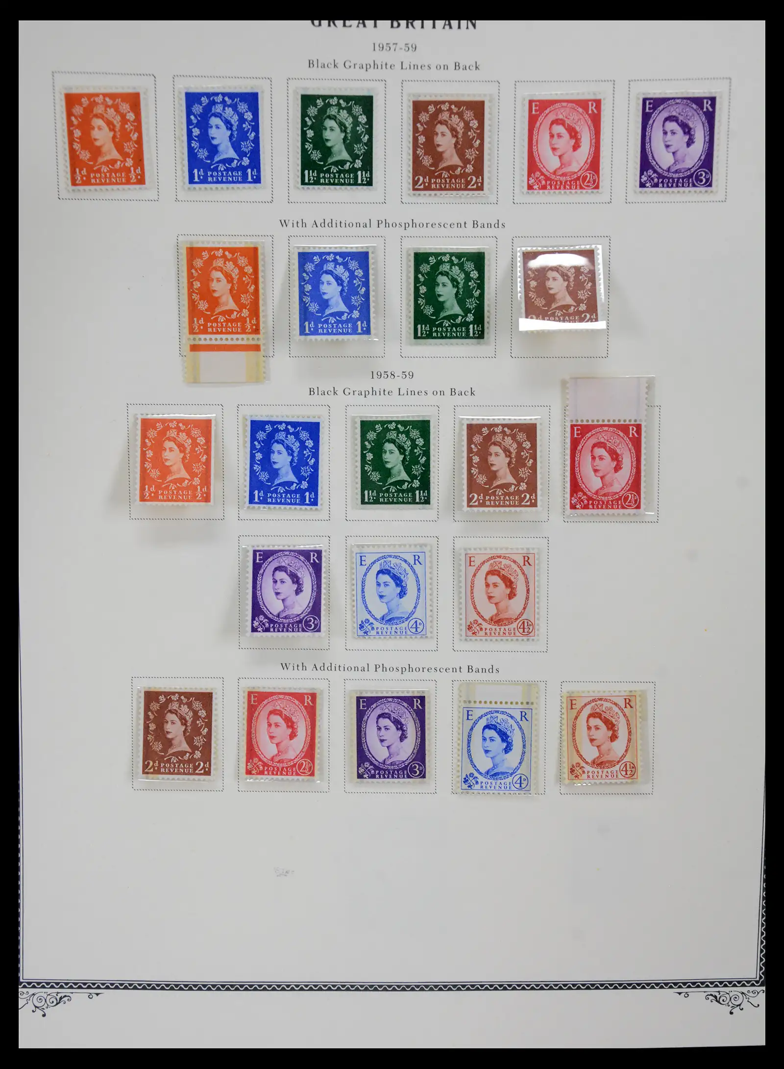 41280 0032 - Postzegelverzameling 41280 Engeland 1840-1987.