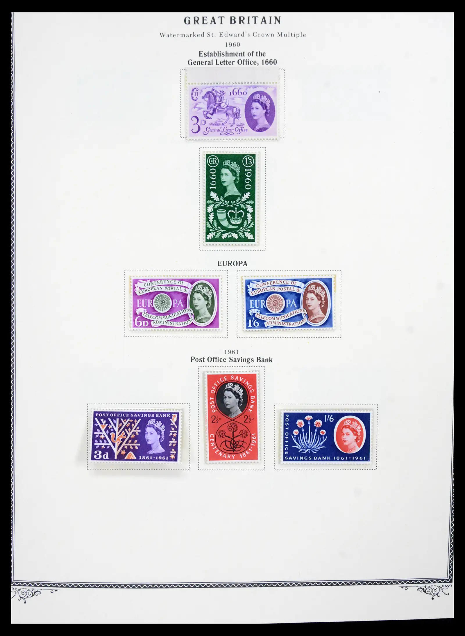 41280 0034 - Postzegelverzameling 41280 Engeland 1840-1987.