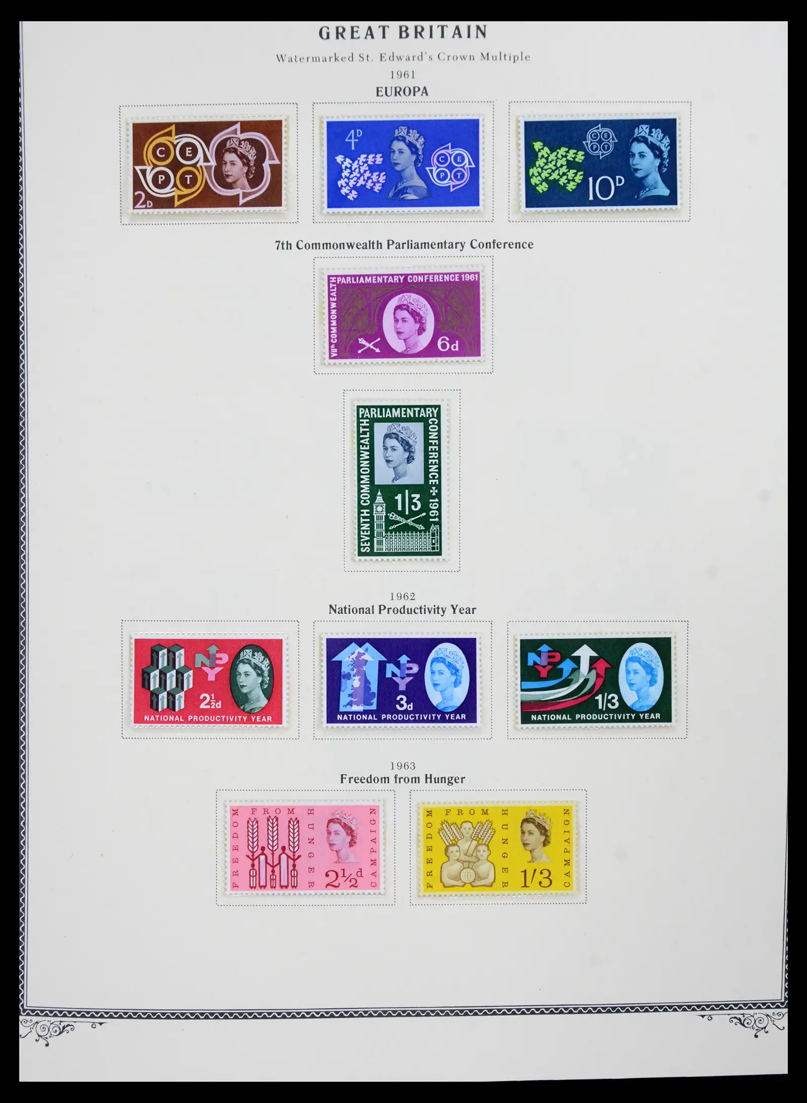 41280 0035 - Postzegelverzameling 41280 Engeland 1840-1987.