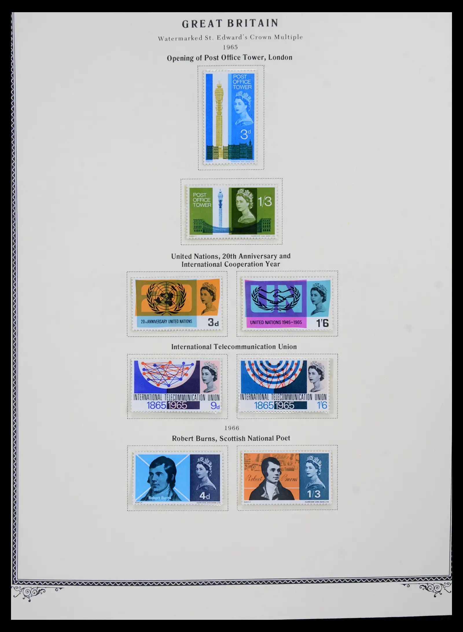 41280 0043 - Postzegelverzameling 41280 Engeland 1840-1987.