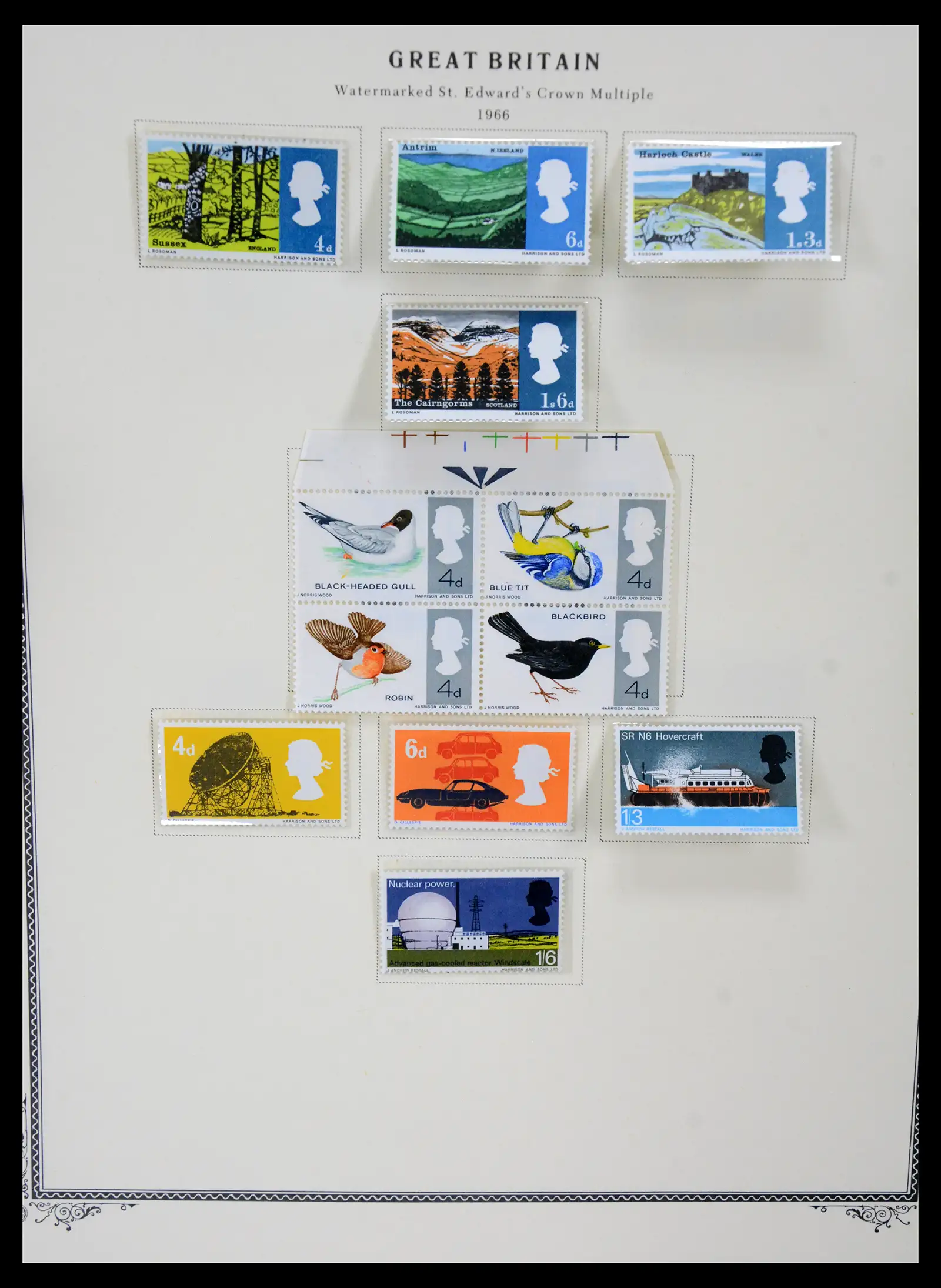 41280 0046 - Postzegelverzameling 41280 Engeland 1840-1987.