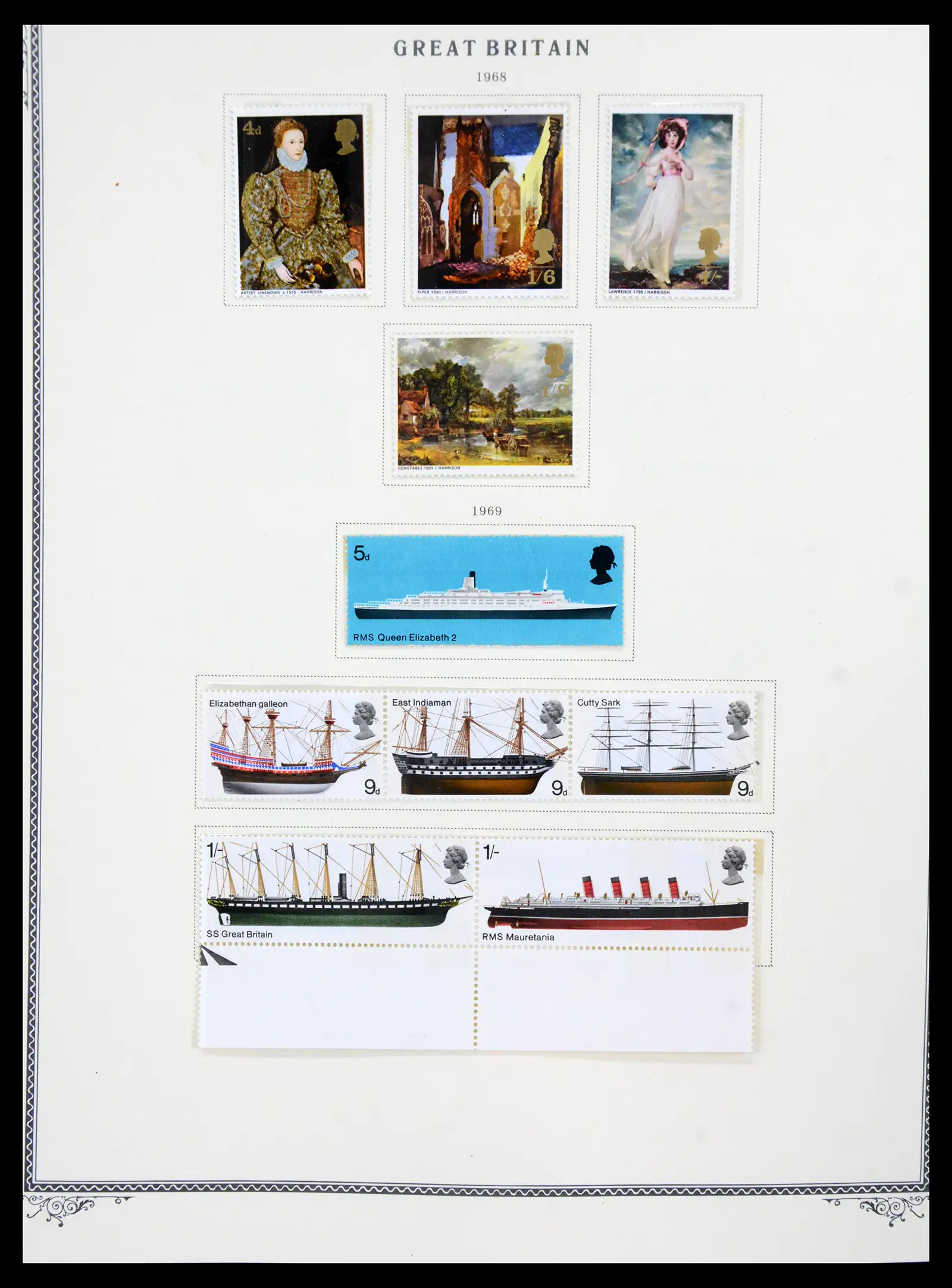 41280 0054 - Postzegelverzameling 41280 Engeland 1840-1987.