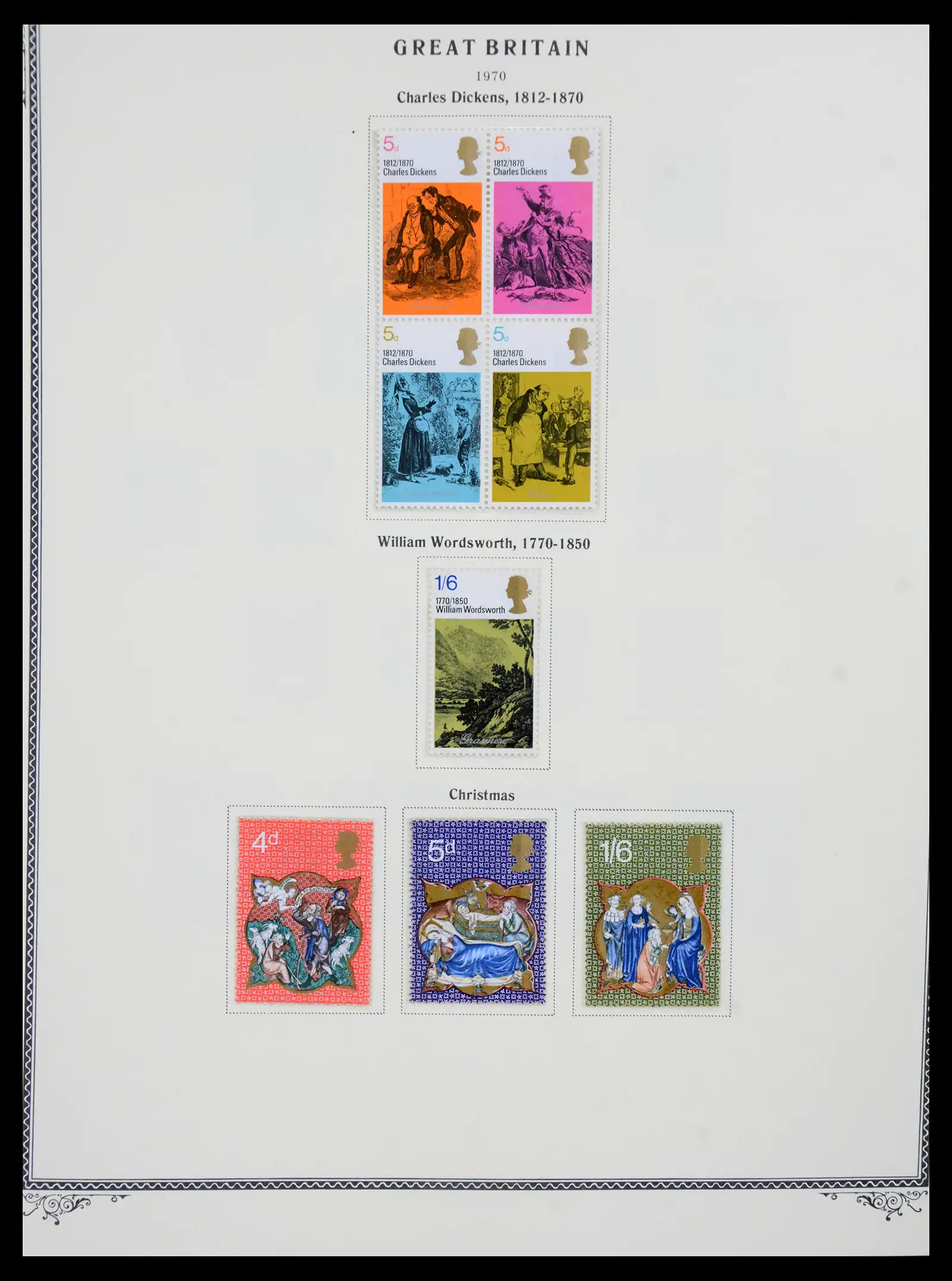 41280 0059 - Postzegelverzameling 41280 Engeland 1840-1987.