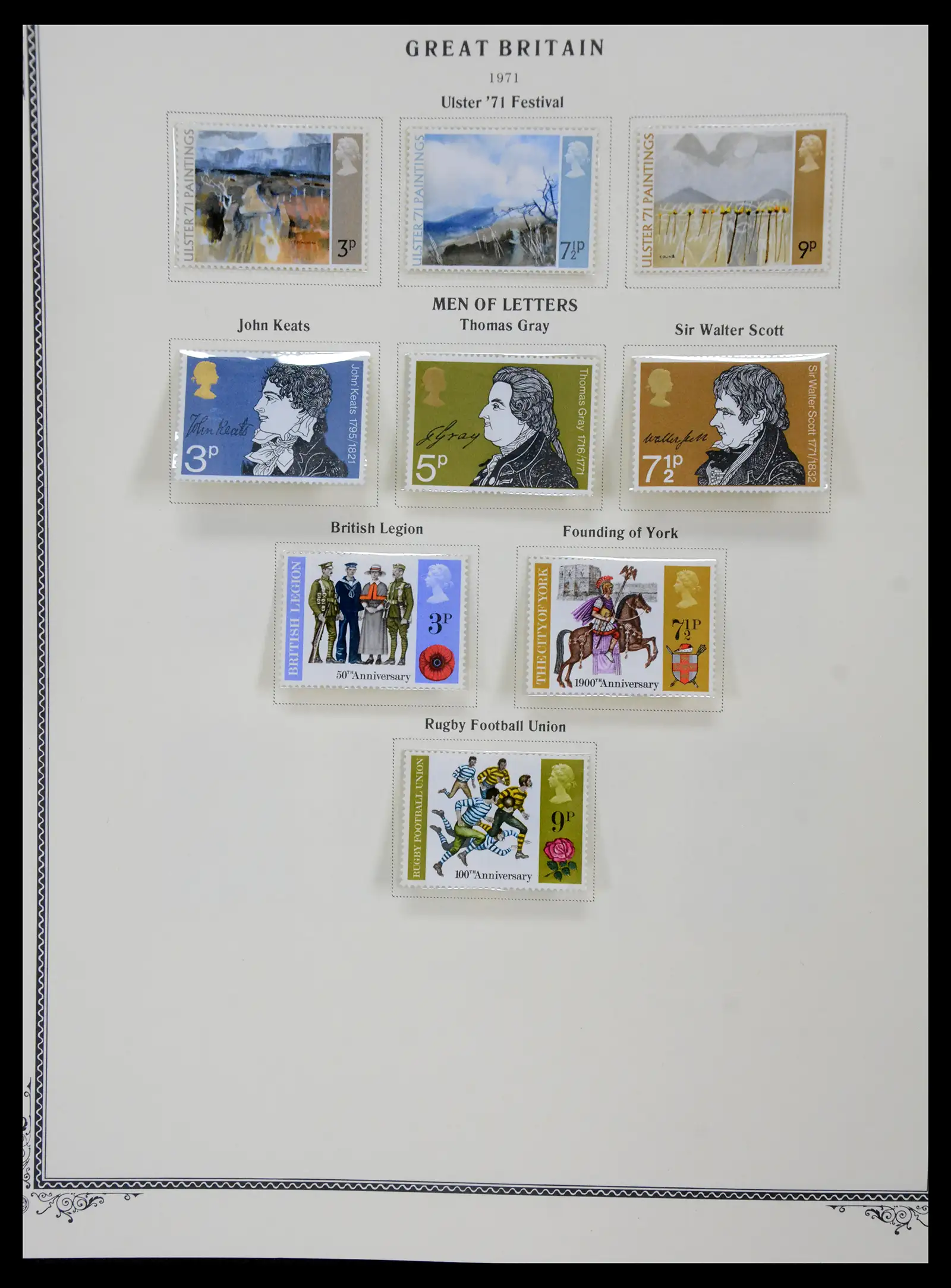 41280 0061 - Postzegelverzameling 41280 Engeland 1840-1987.