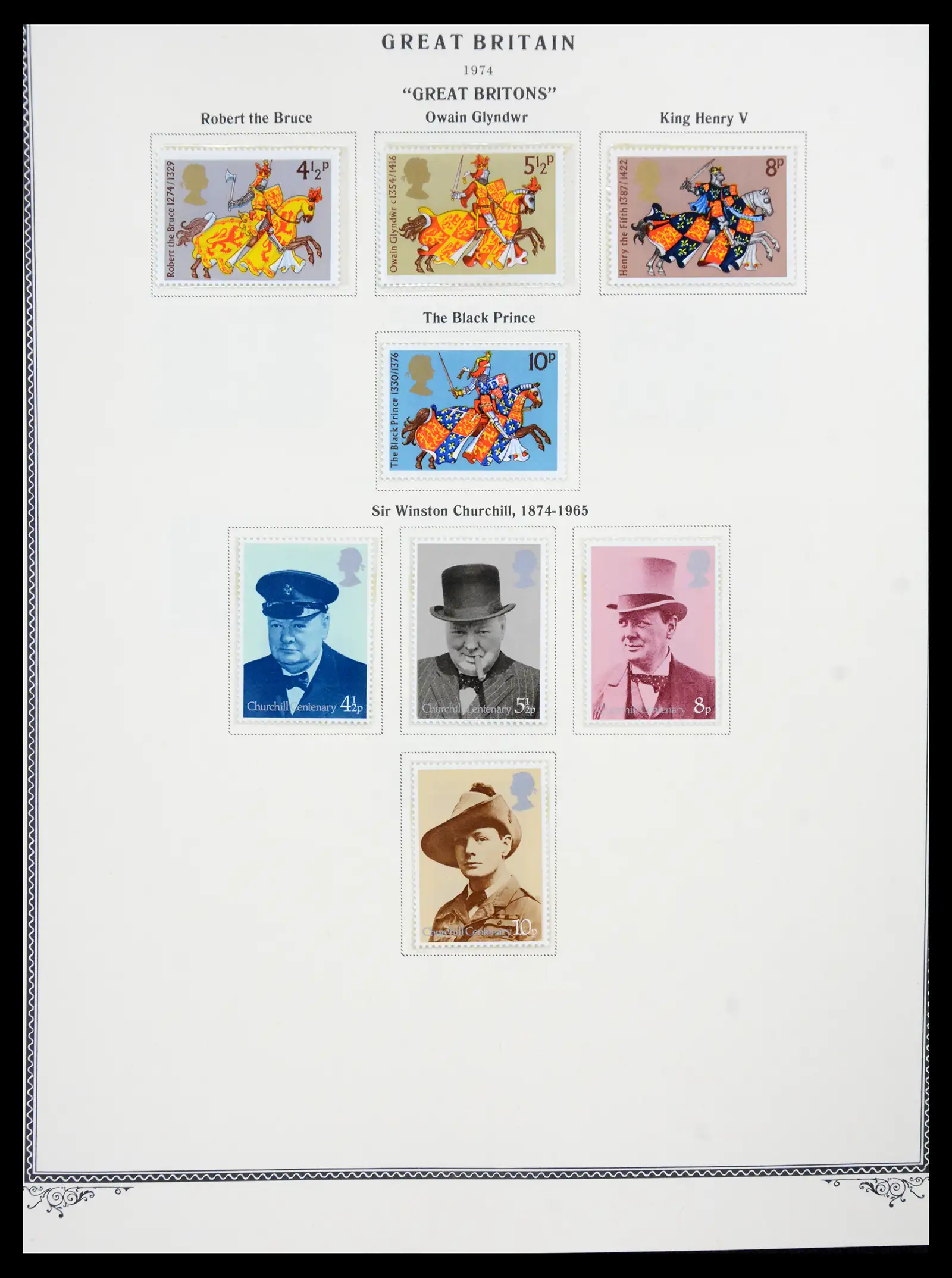 41280 0069 - Postzegelverzameling 41280 Engeland 1840-1987.