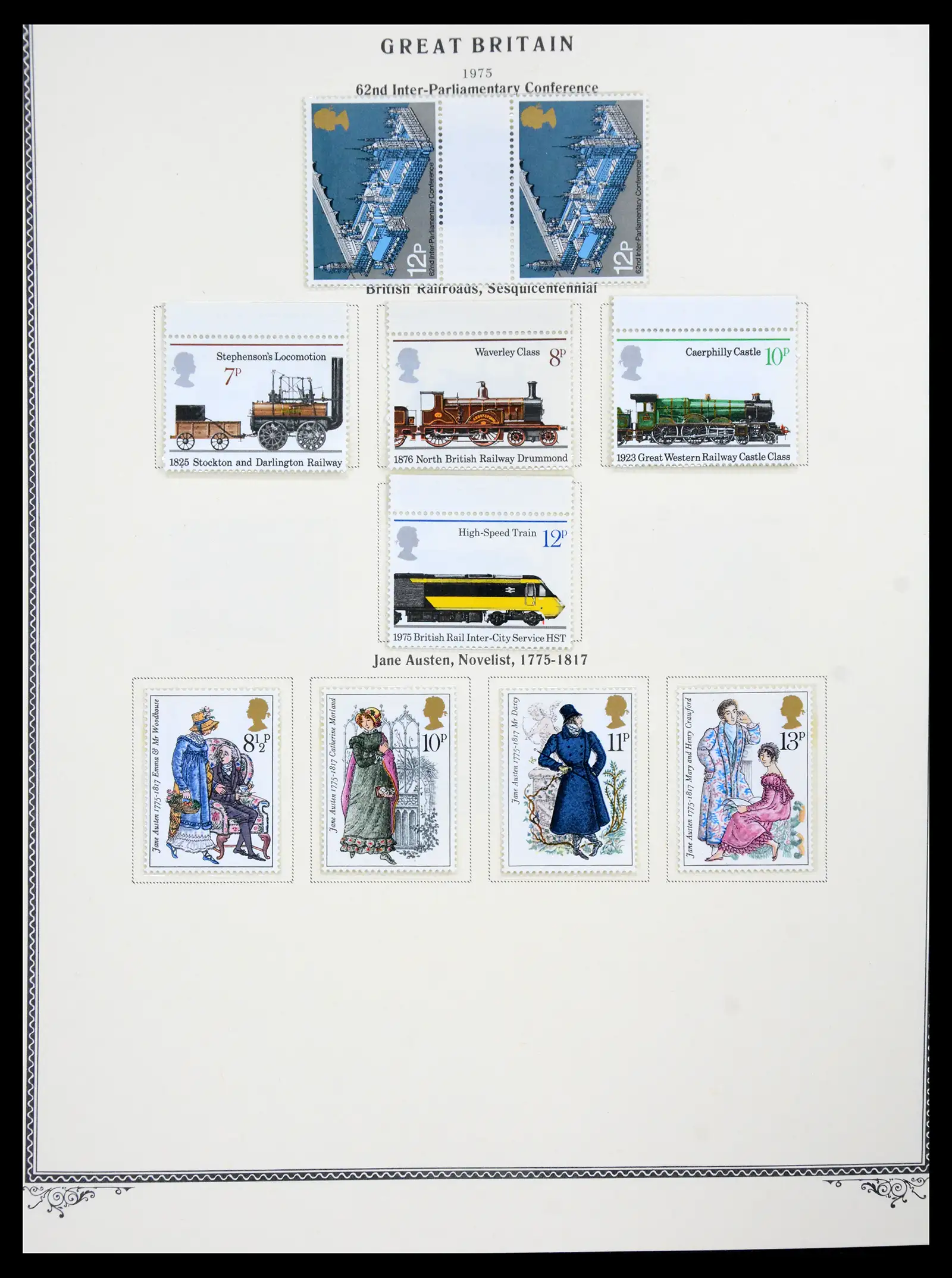 41280 0073 - Postzegelverzameling 41280 Engeland 1840-1987.