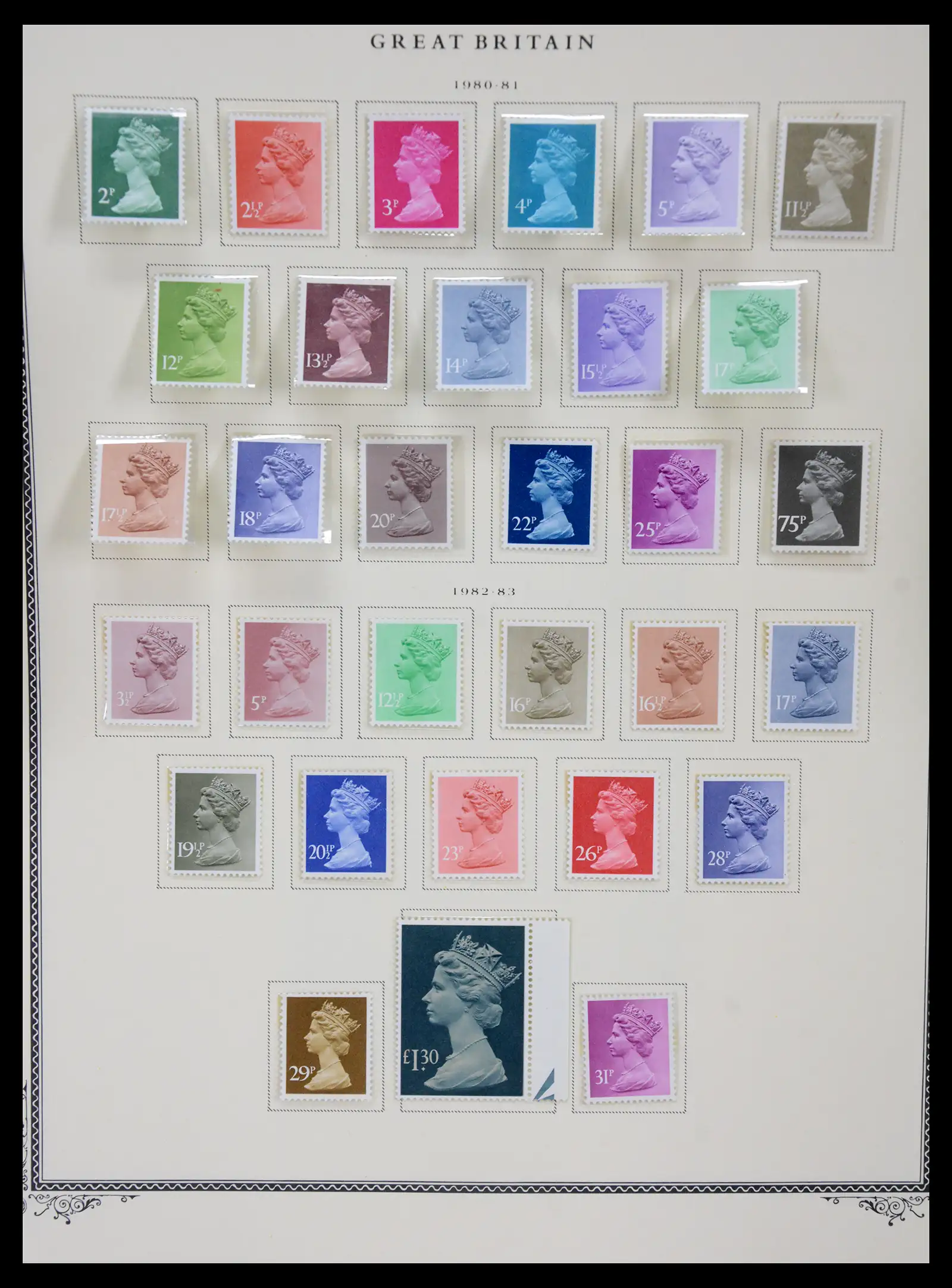 41280 0090 - Postzegelverzameling 41280 Engeland 1840-1987.