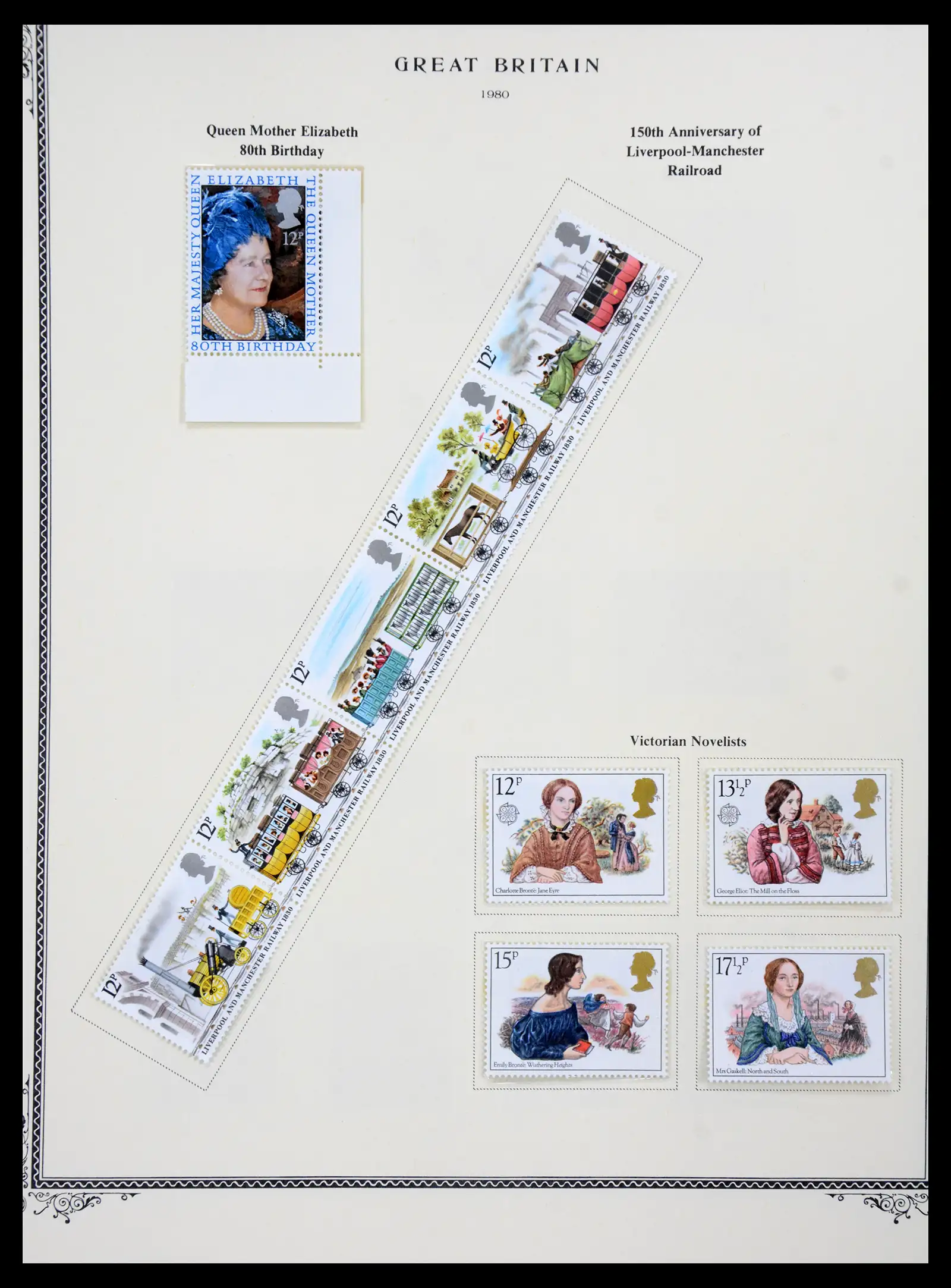 41280 0093 - Postzegelverzameling 41280 Engeland 1840-1987.