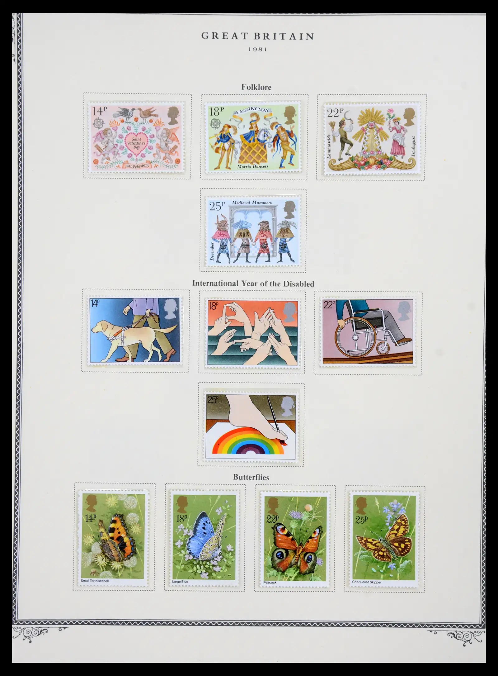 41280 0094 - Postzegelverzameling 41280 Engeland 1840-1987.