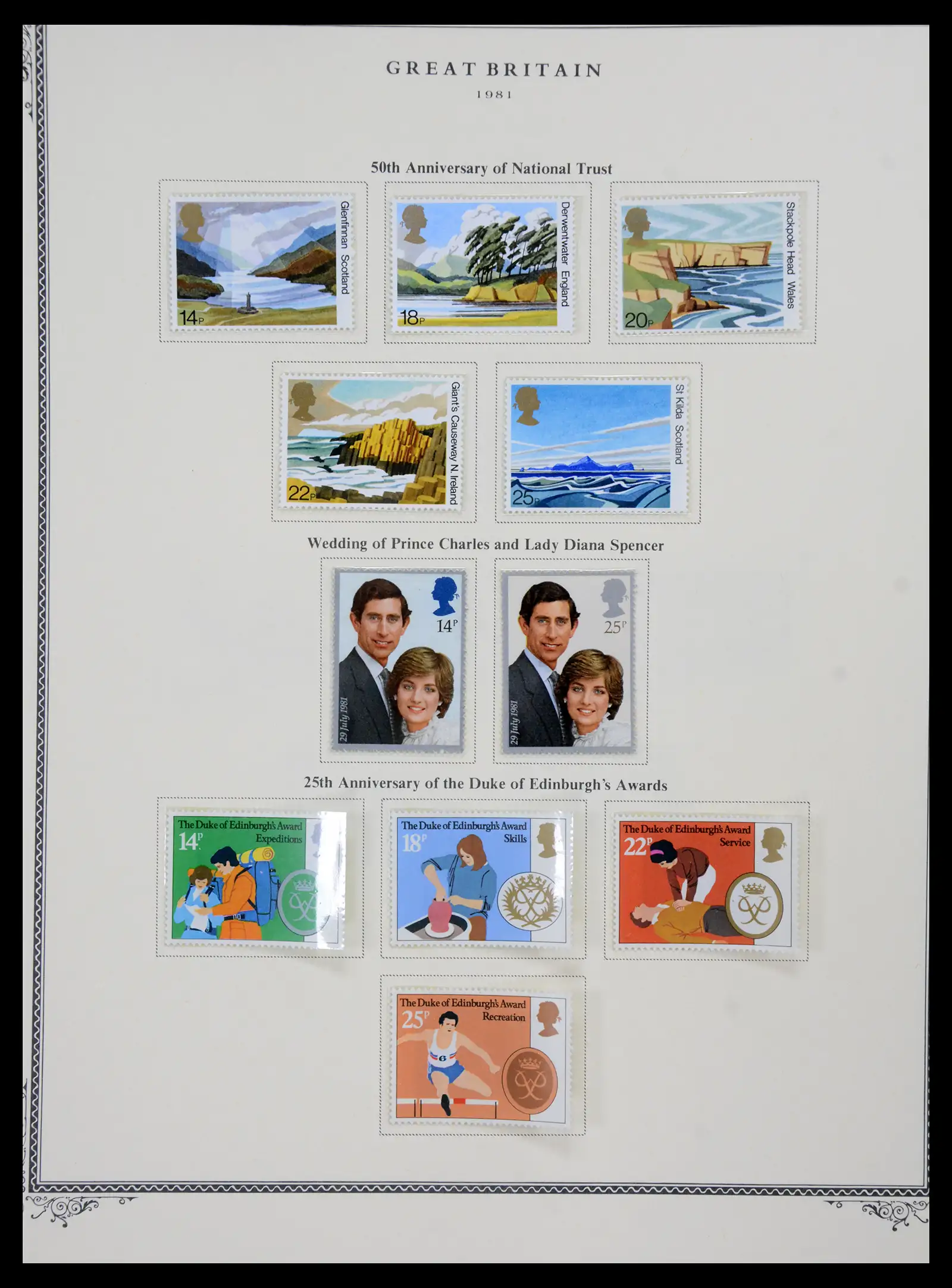 41280 0095 - Postzegelverzameling 41280 Engeland 1840-1987.