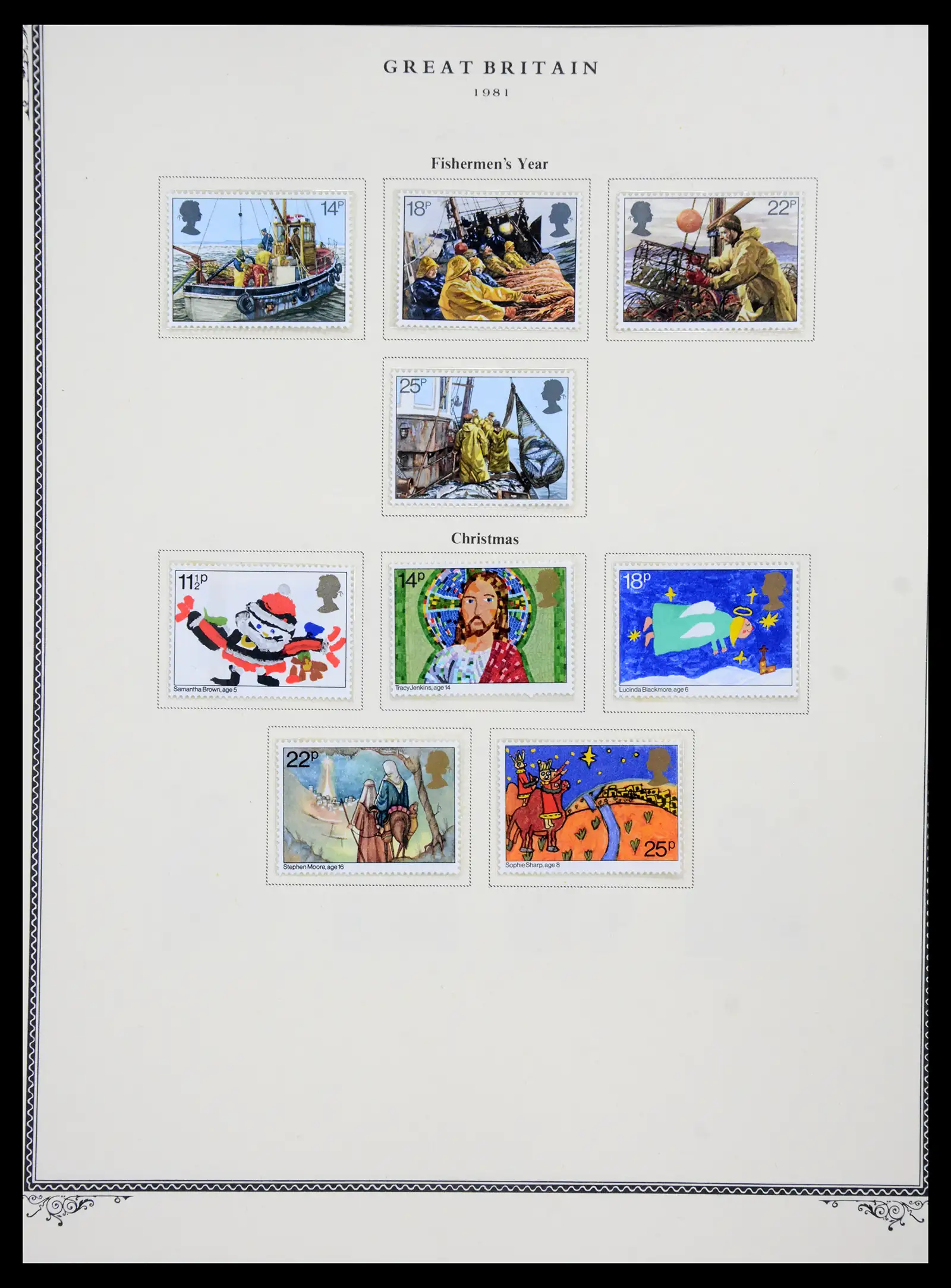 41280 0096 - Postzegelverzameling 41280 Engeland 1840-1987.