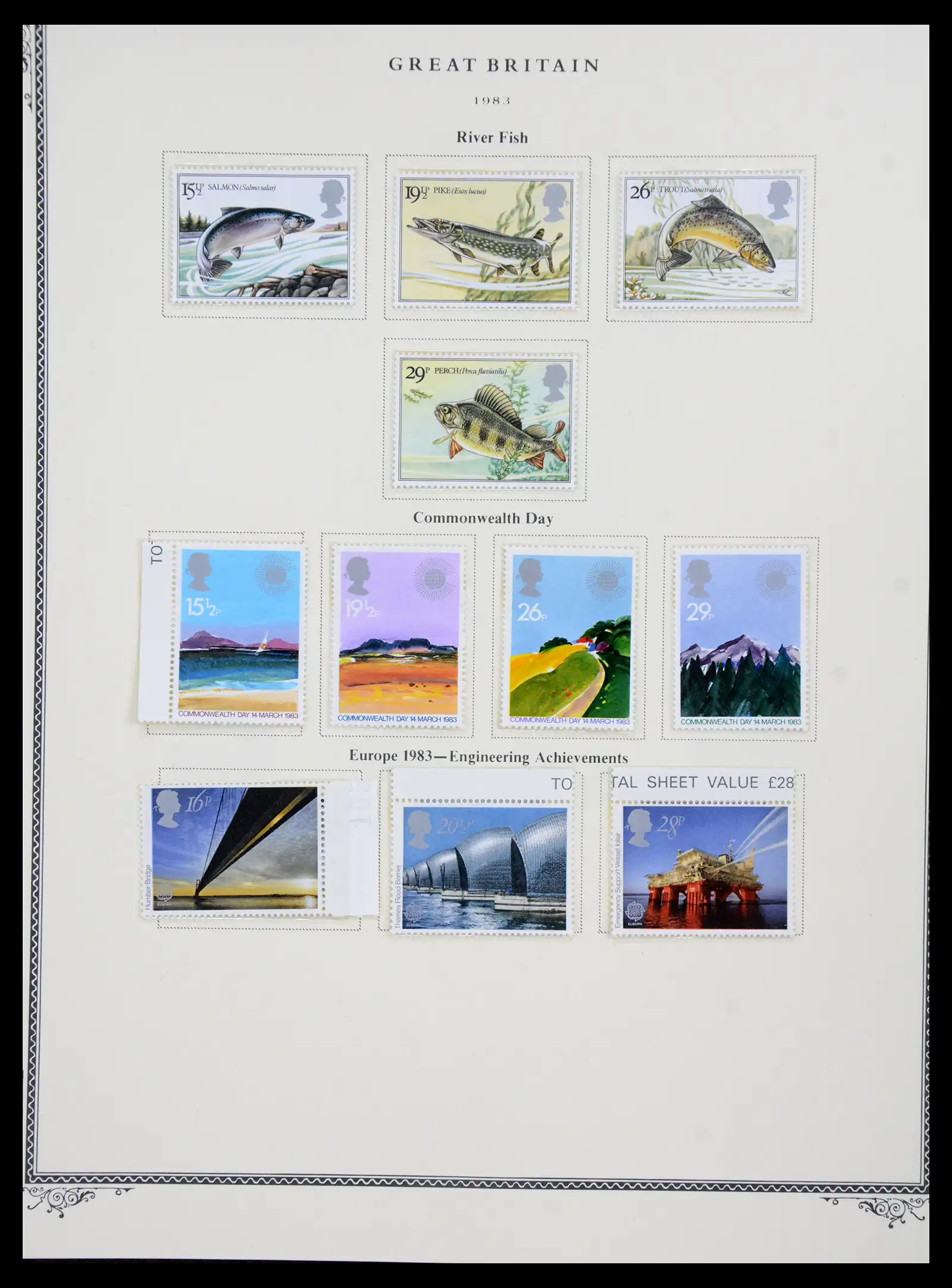 41280 0100 - Postzegelverzameling 41280 Engeland 1840-1987.