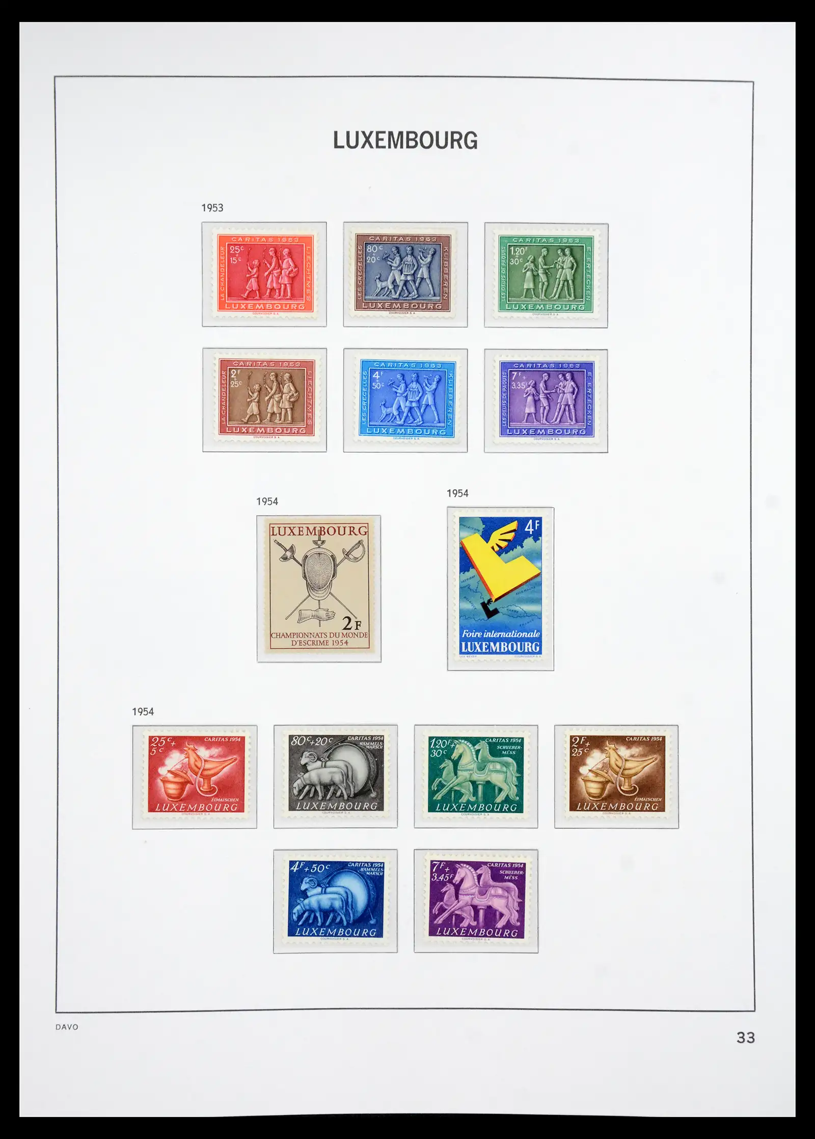 41286 0033 - Postzegelverzameling 41286 Luxemburg 1852-2015.