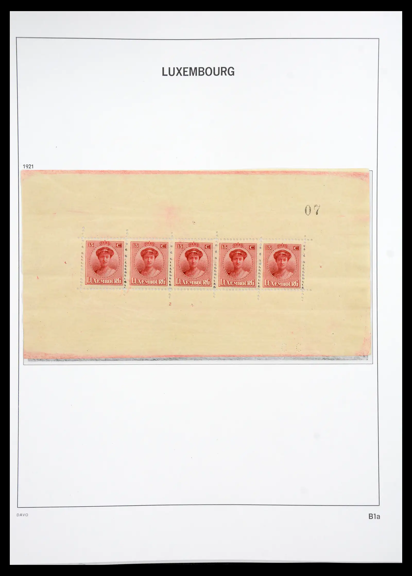 41286 0044 - Postzegelverzameling 41286 Luxemburg 1852-2015.